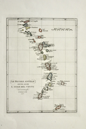 Le Piccole Antille dette anche l'Isole del vento