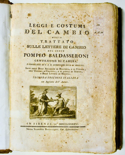 Leggi e costumi del cambio ossia trattato sulle lettere di …