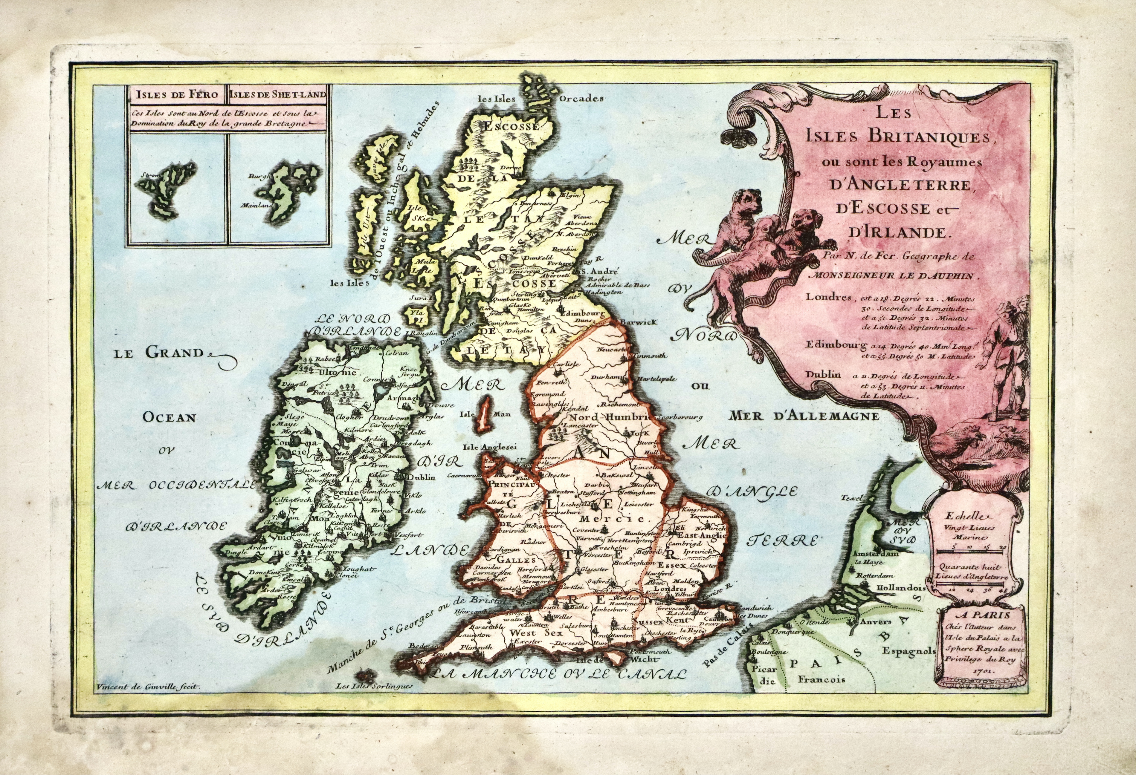 Les isles britaniques, ou sont les royaumes s’Angleterre, d’Escosse et …