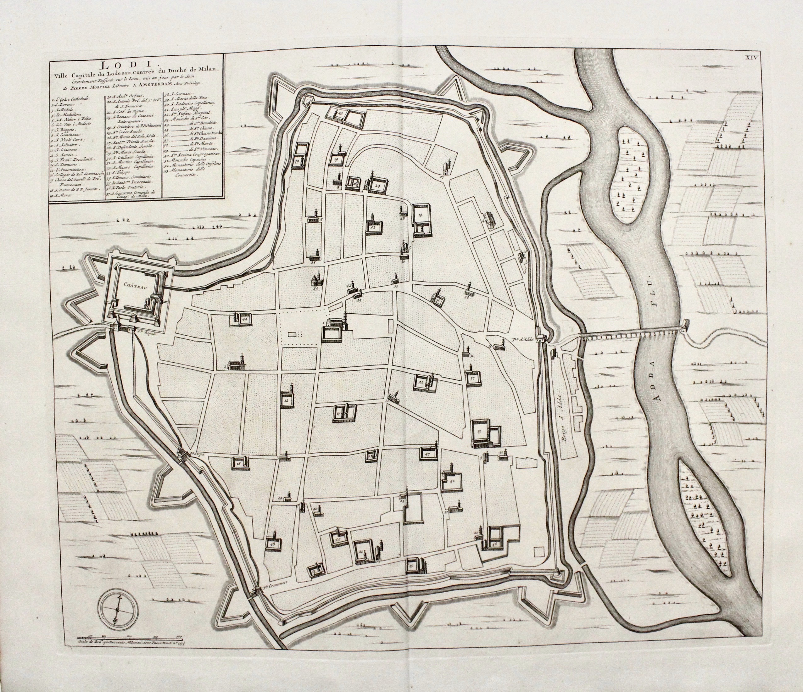 Lodi ville capitale du Lodesan, contrée du Duchè de Milan