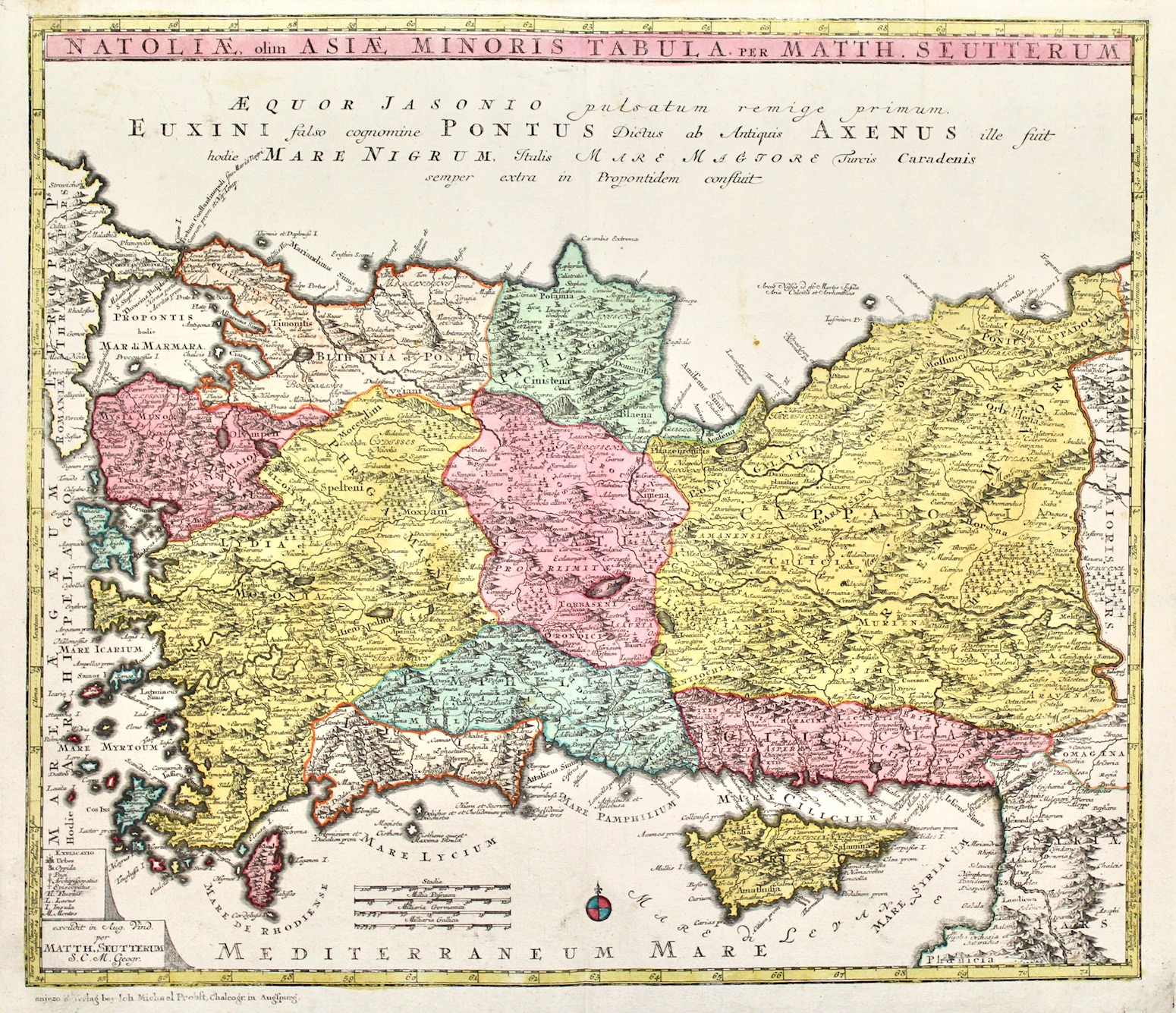 Natoliae olim Asiae Minoris tabula