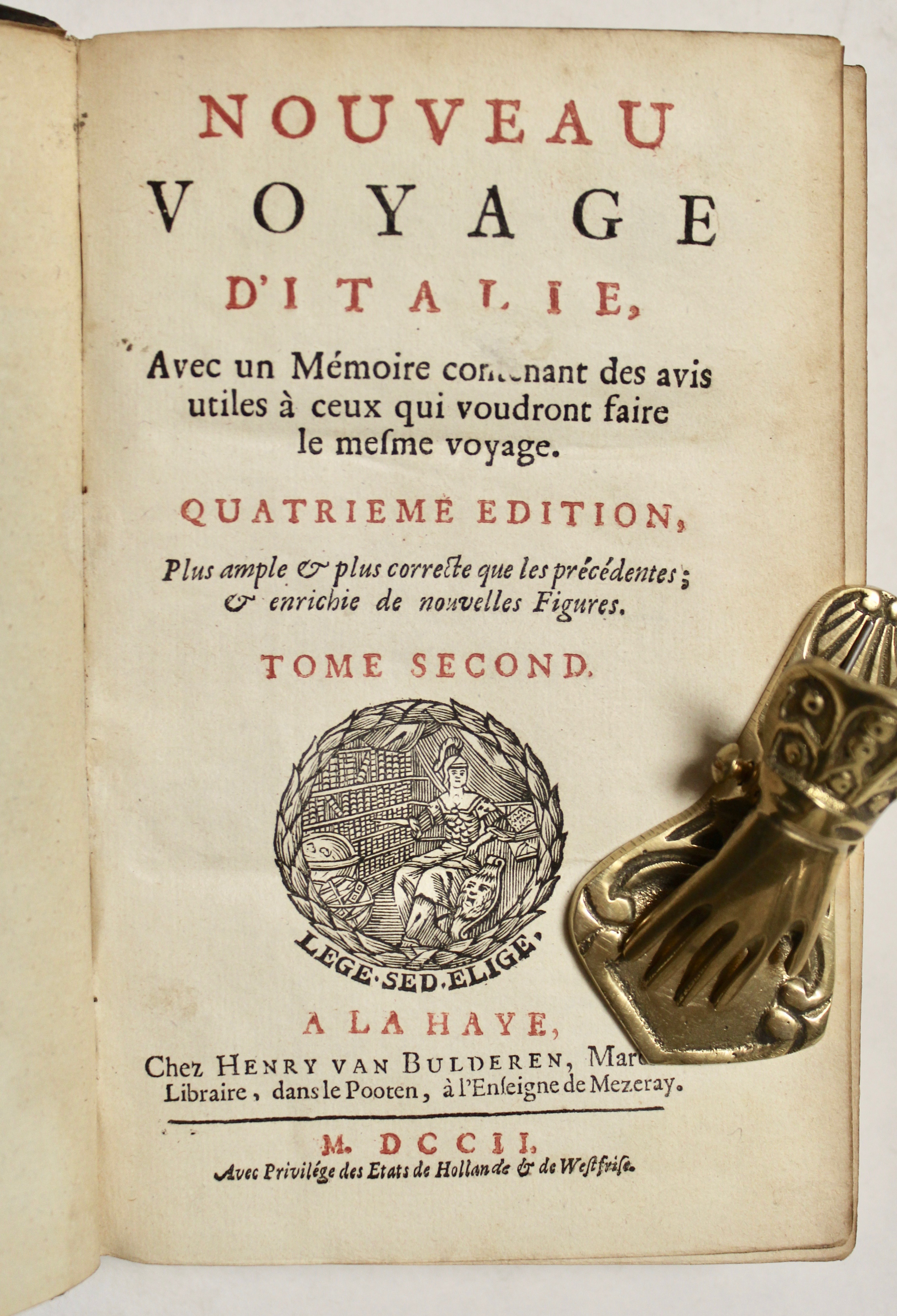 Nouveau Voyage d'Italie, avec un mémoire contenant des avis utiles …