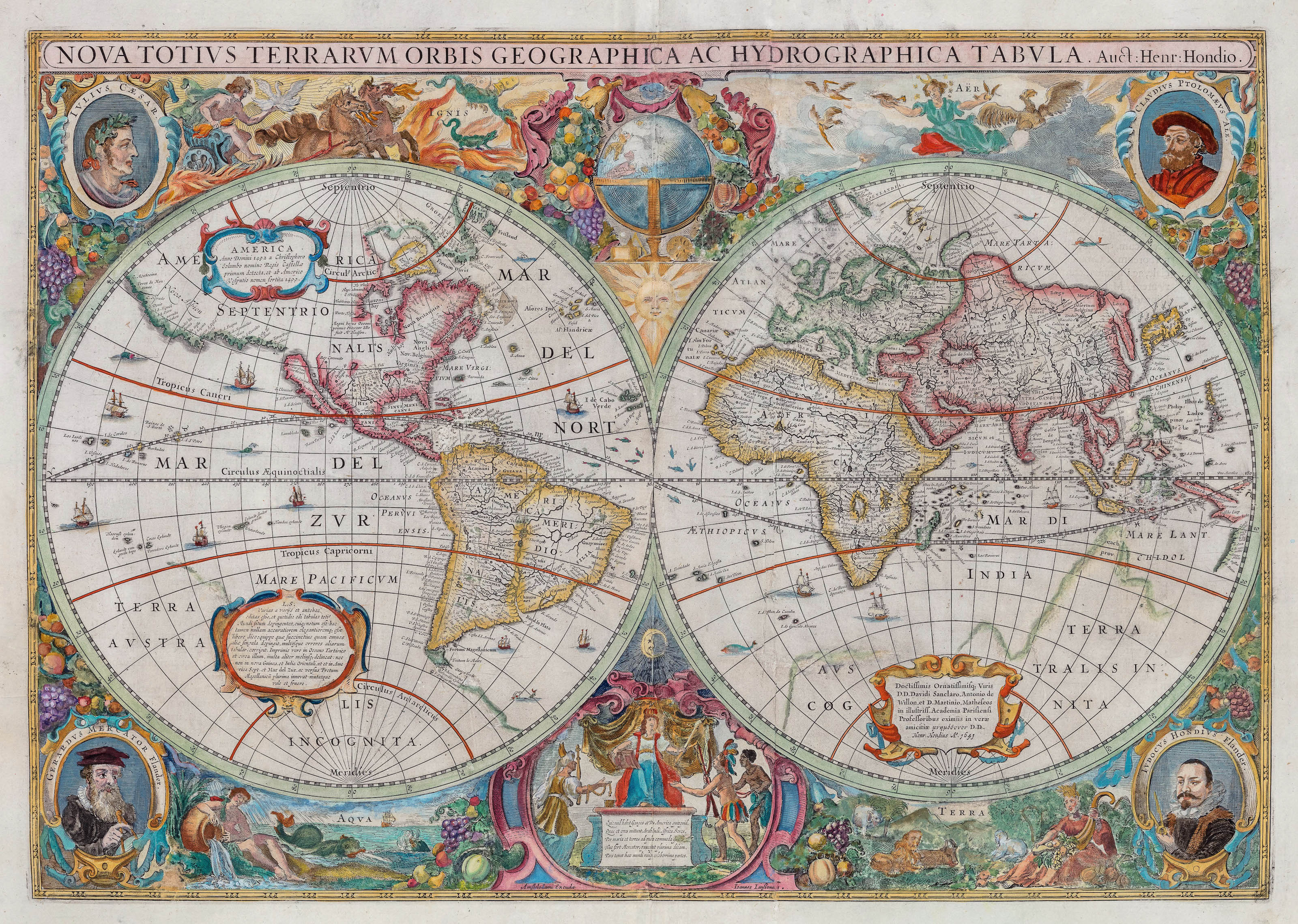 Nova totius terrarum orbis geographica ac hydrographica tabula