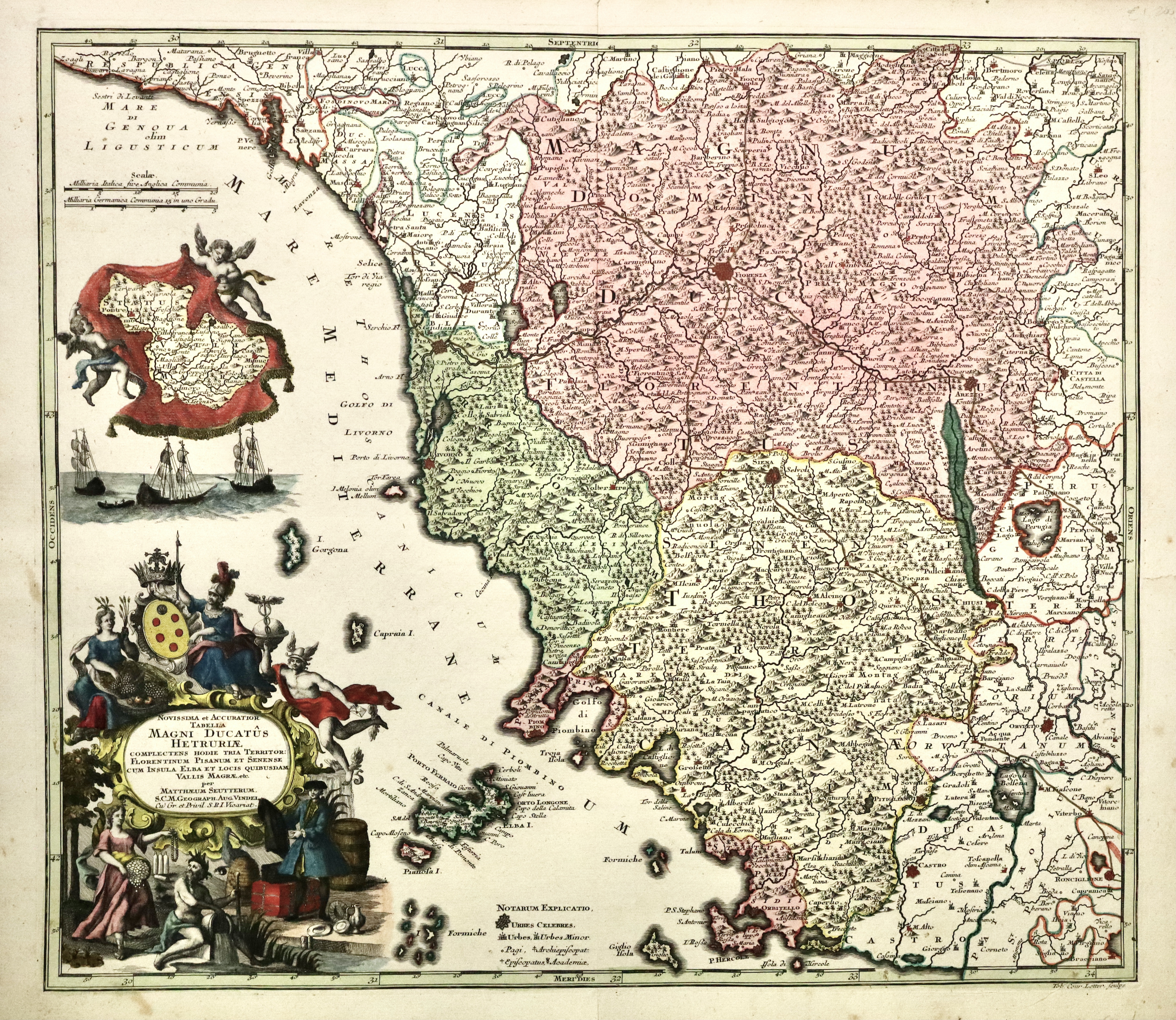 Novissima et accuratior tabella Magni Ducatus Hetruriae