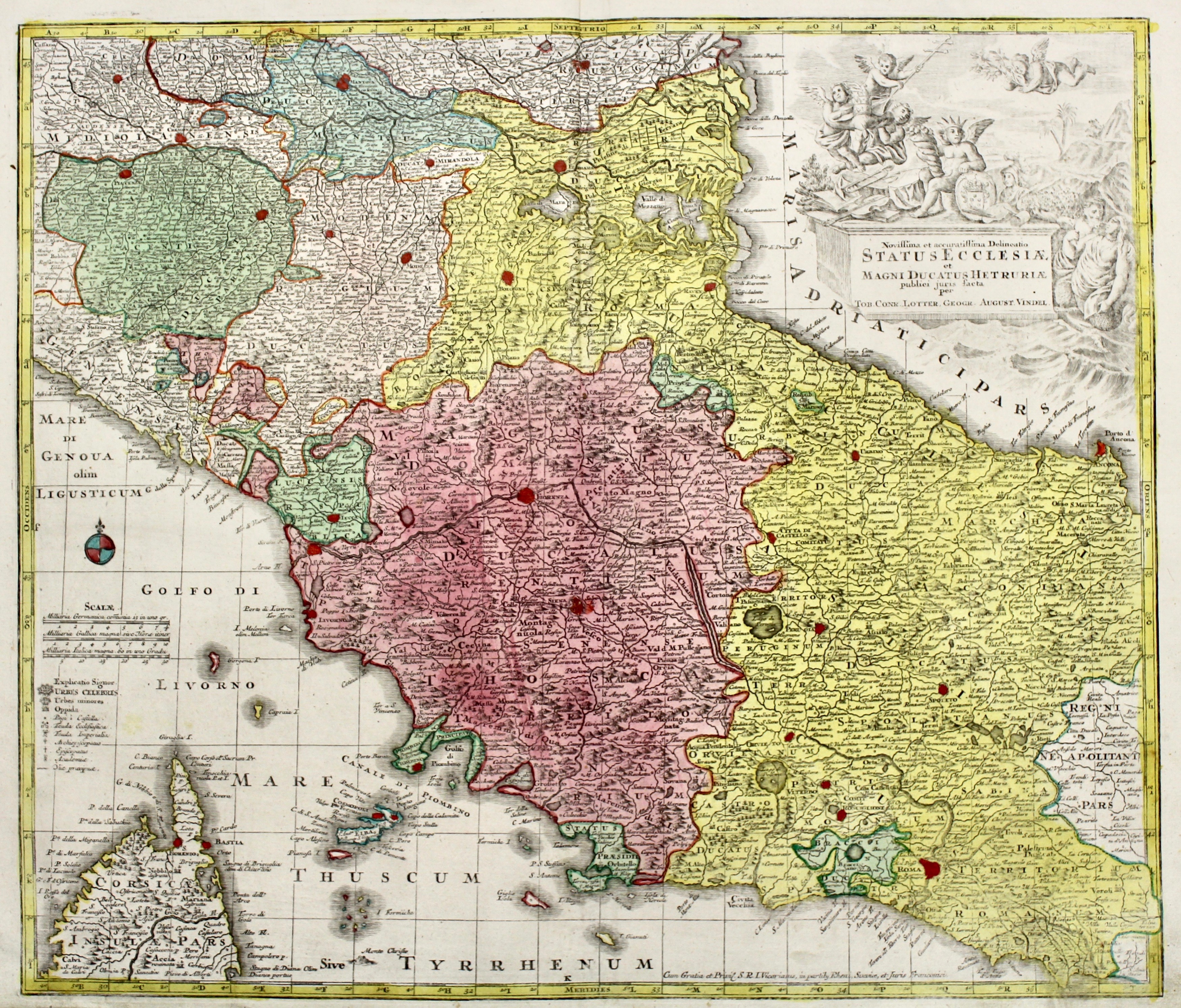 Novissima et accuratissima delineatio Status Ecclesiae et Ducatus Hetruriae