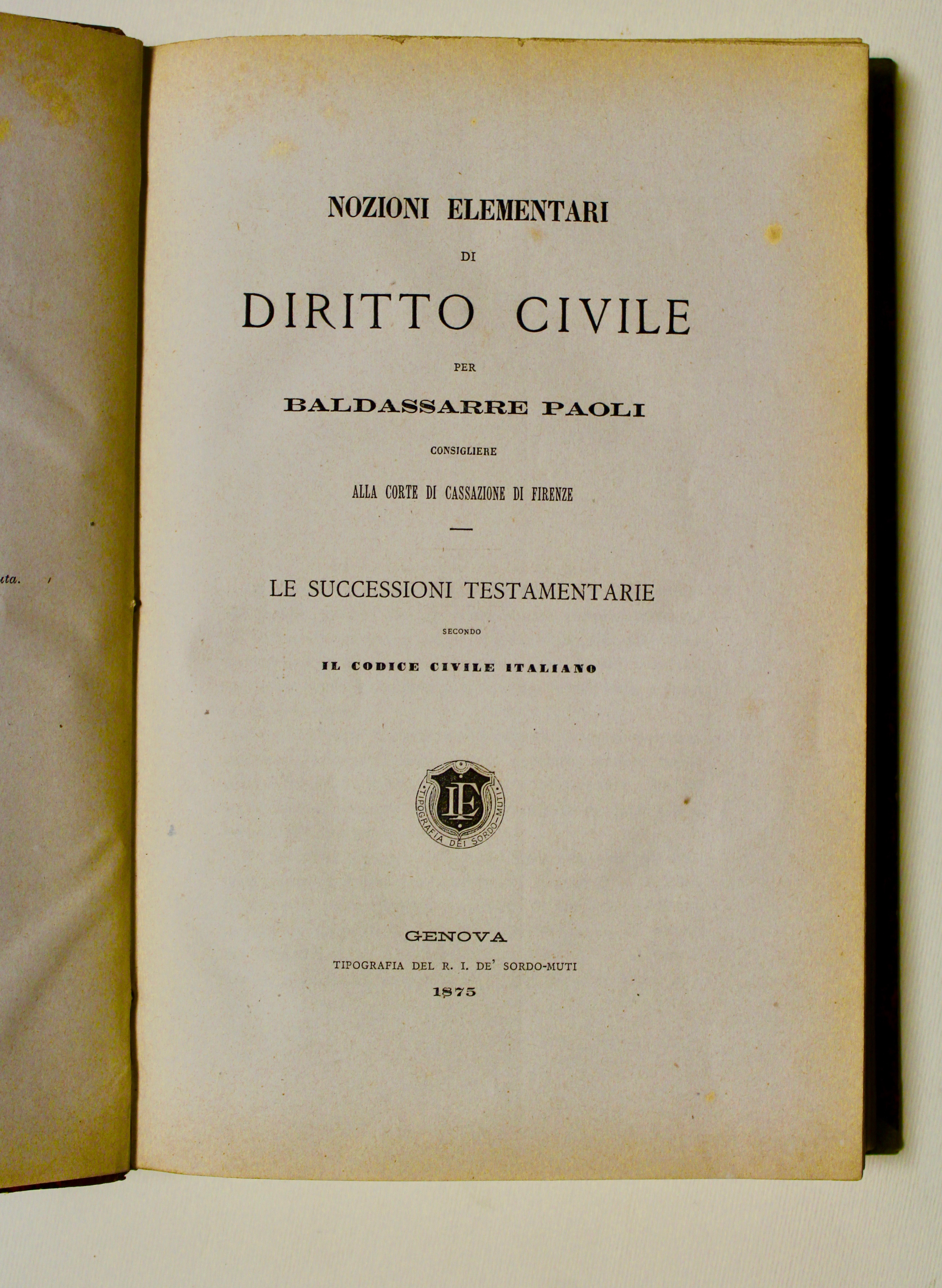 Nozioni elementari di diritto civile. Le successioni testamentarie secondo il …