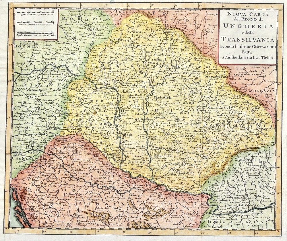 Nuova carta del regno di Ungheria e della Transilvania.