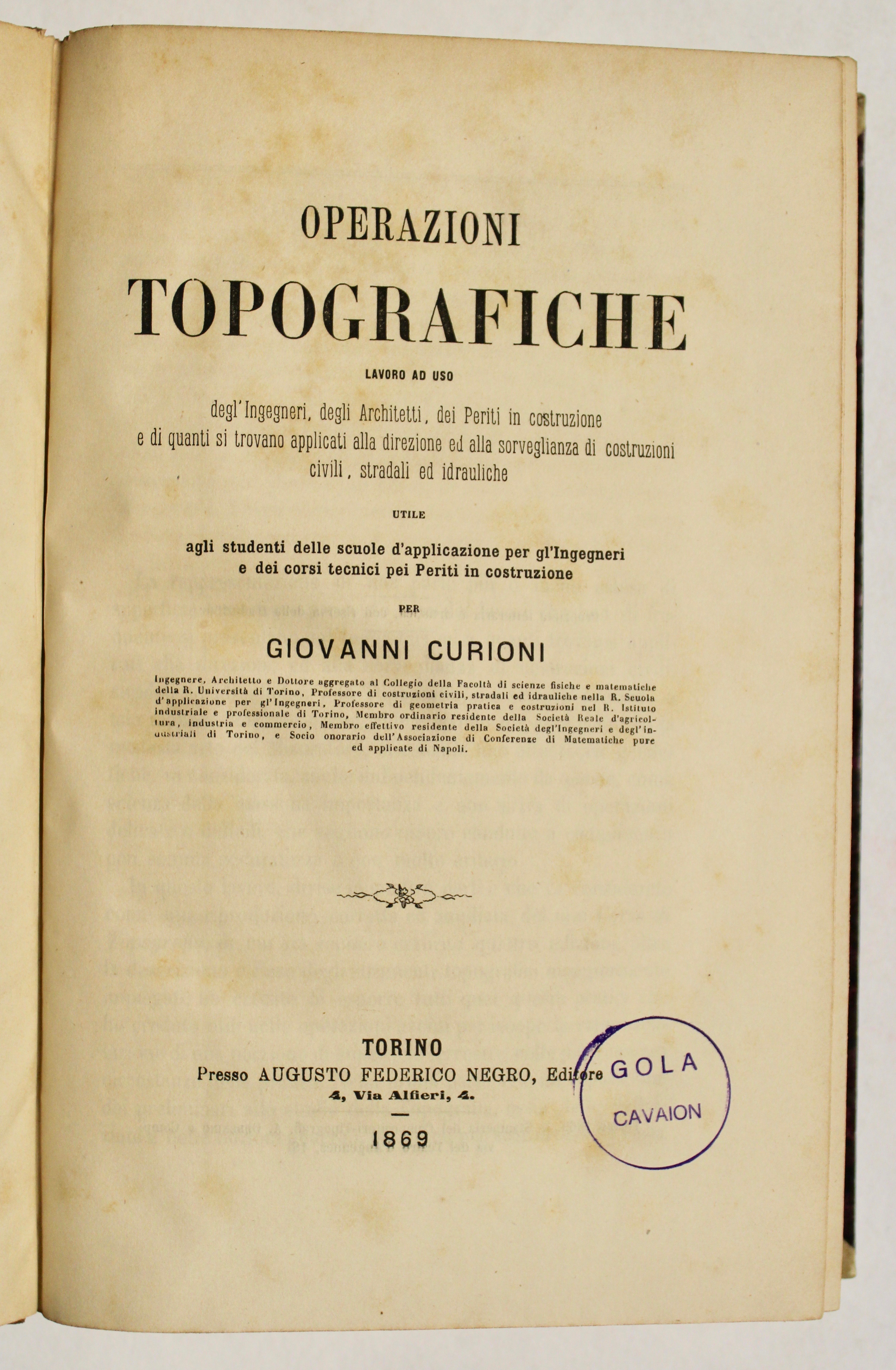 Operazioni topografiche