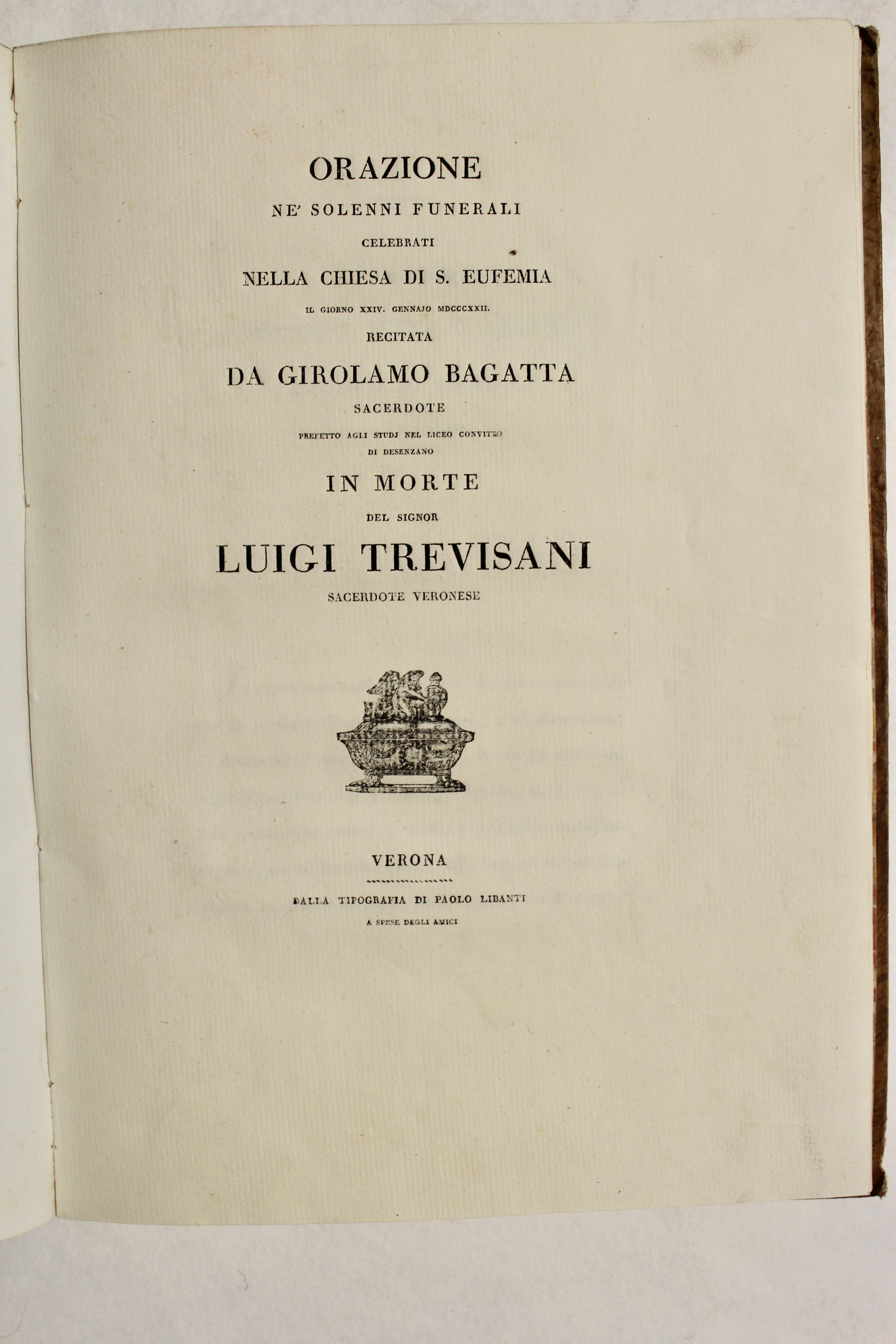Orazione ne' solenni funerali celebrati nella chiesta di S.Eufemia il …