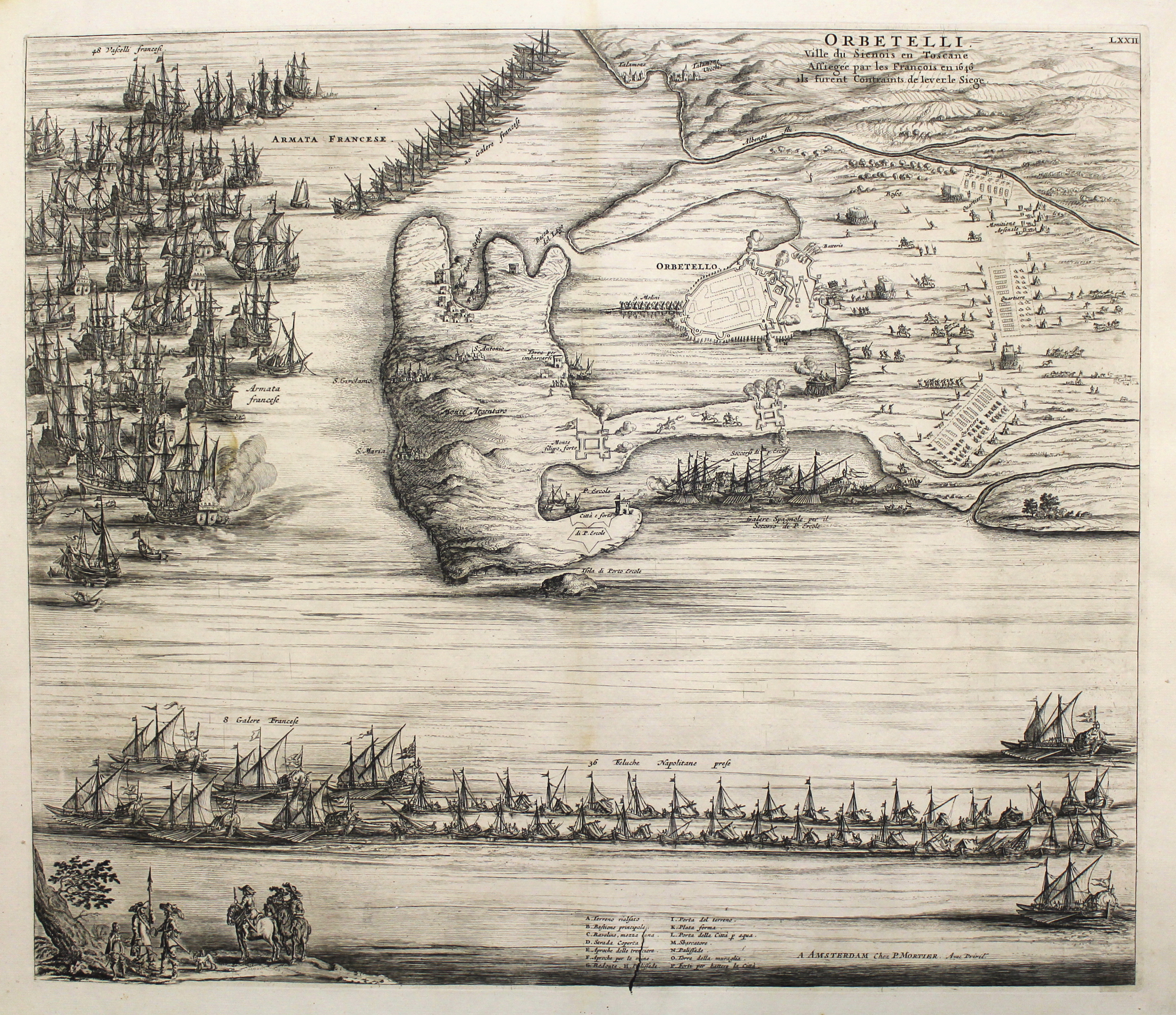 Orbetelli,Ville du Sienois en Toscane assiegée par les Francois