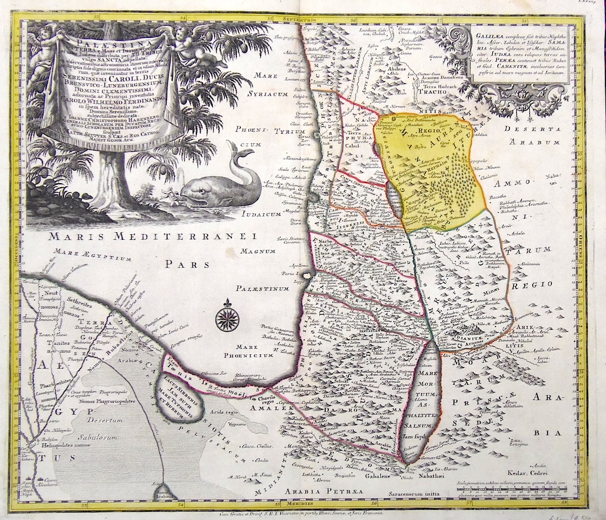 Palaestina seu Terra a Mose et Iosua occupata et inter …