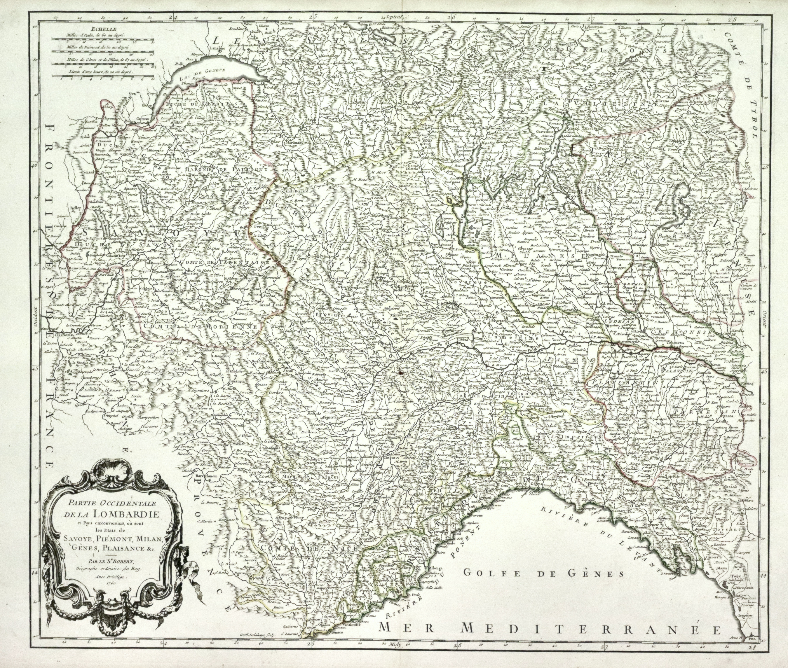 Partie occidentale de la Lombardie et pays circonvoisins, ou sont …
