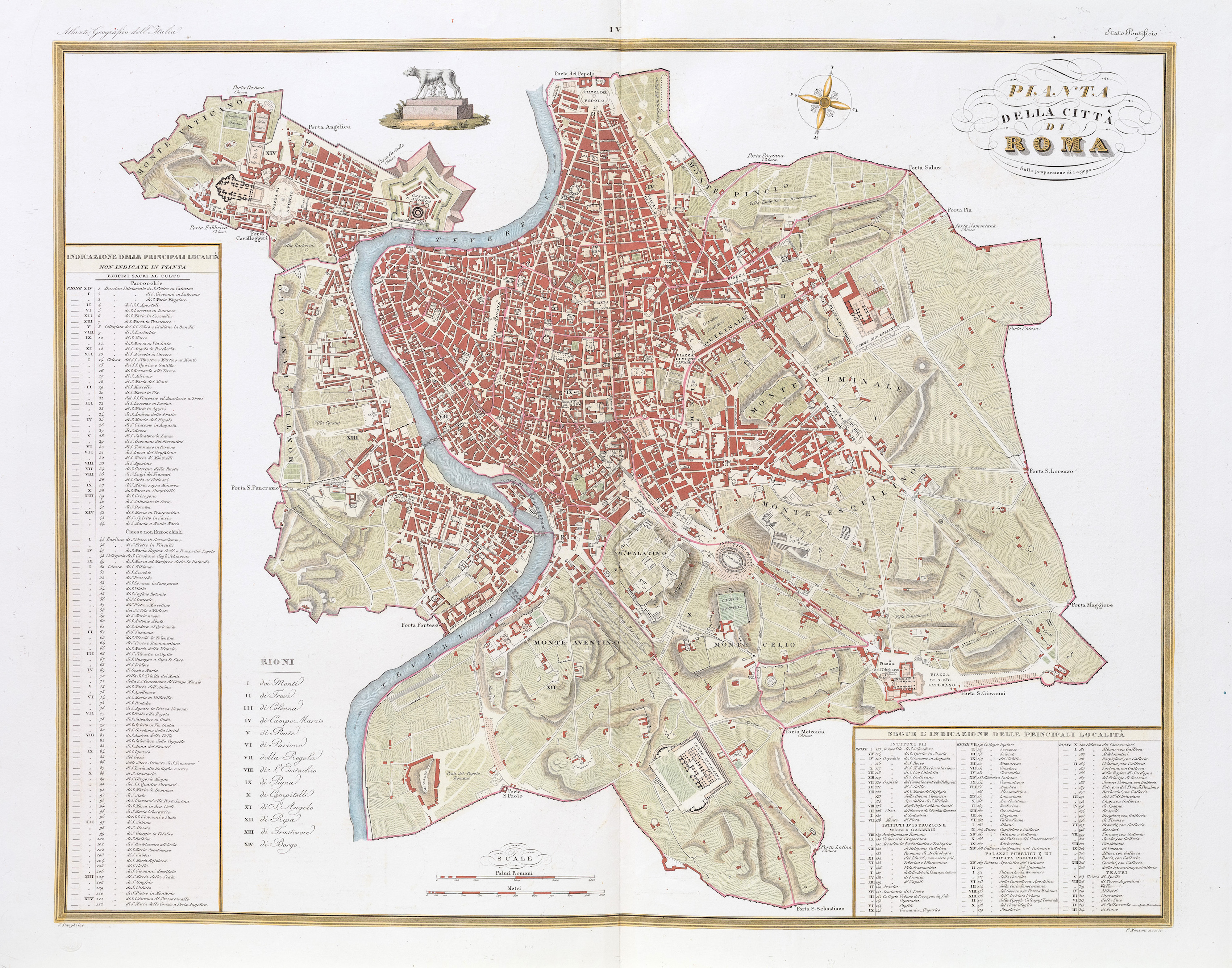 Pianta della città di Roma