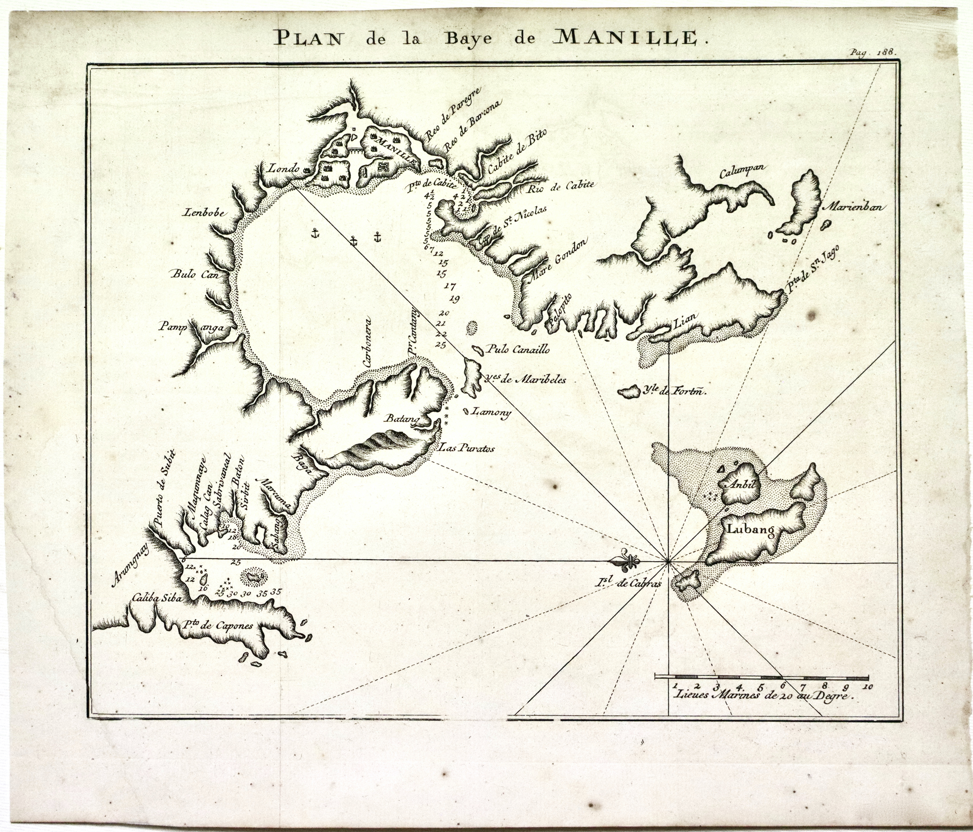 Plan de la baye de Manille