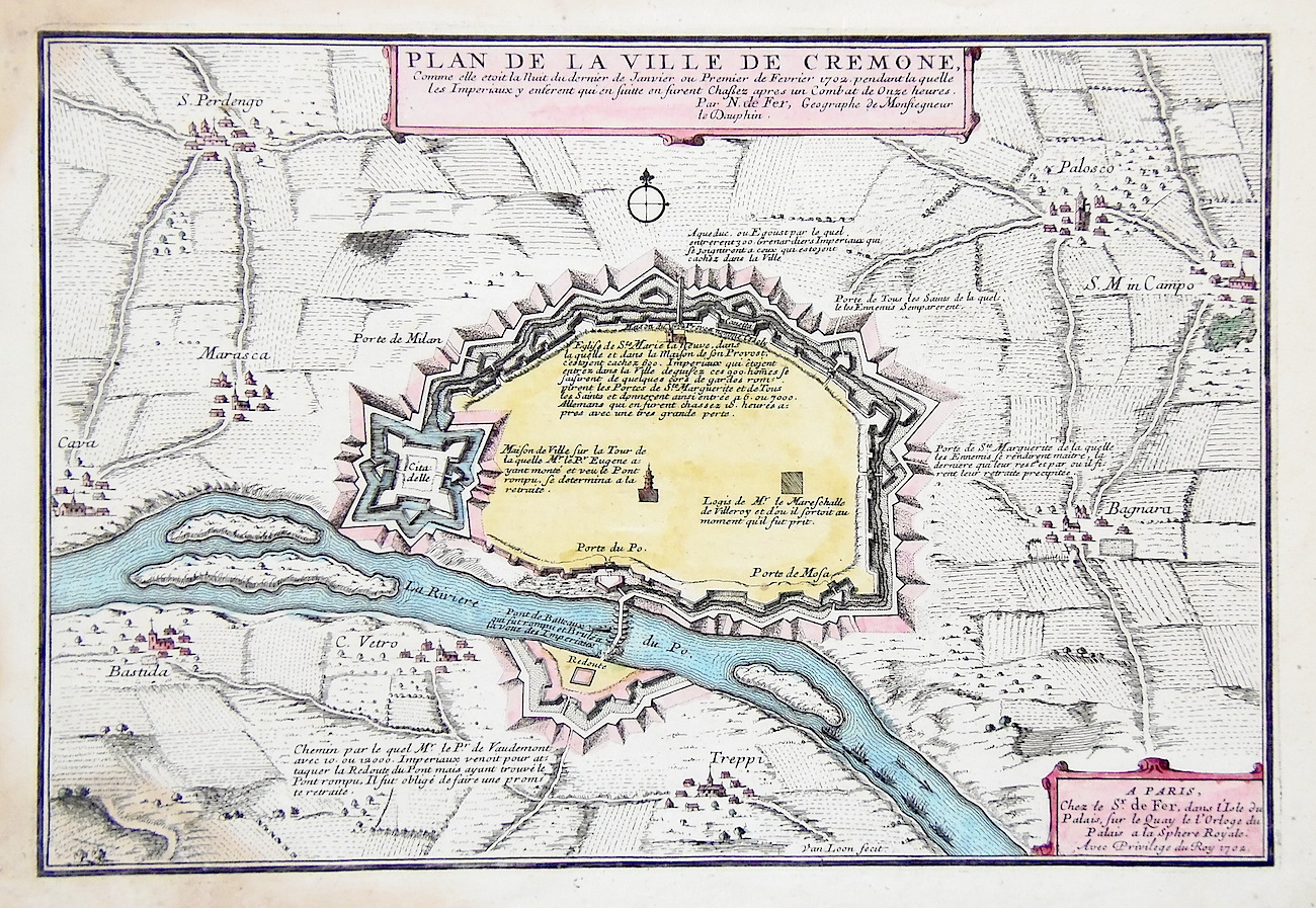 Plan de la ville de Cremone.