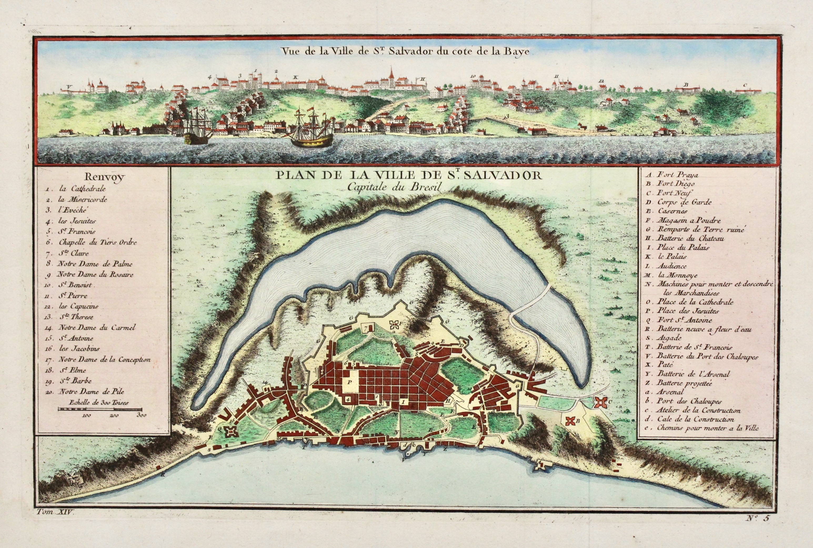 Plan de la ville de S. Salvador capitale du Bresil. …