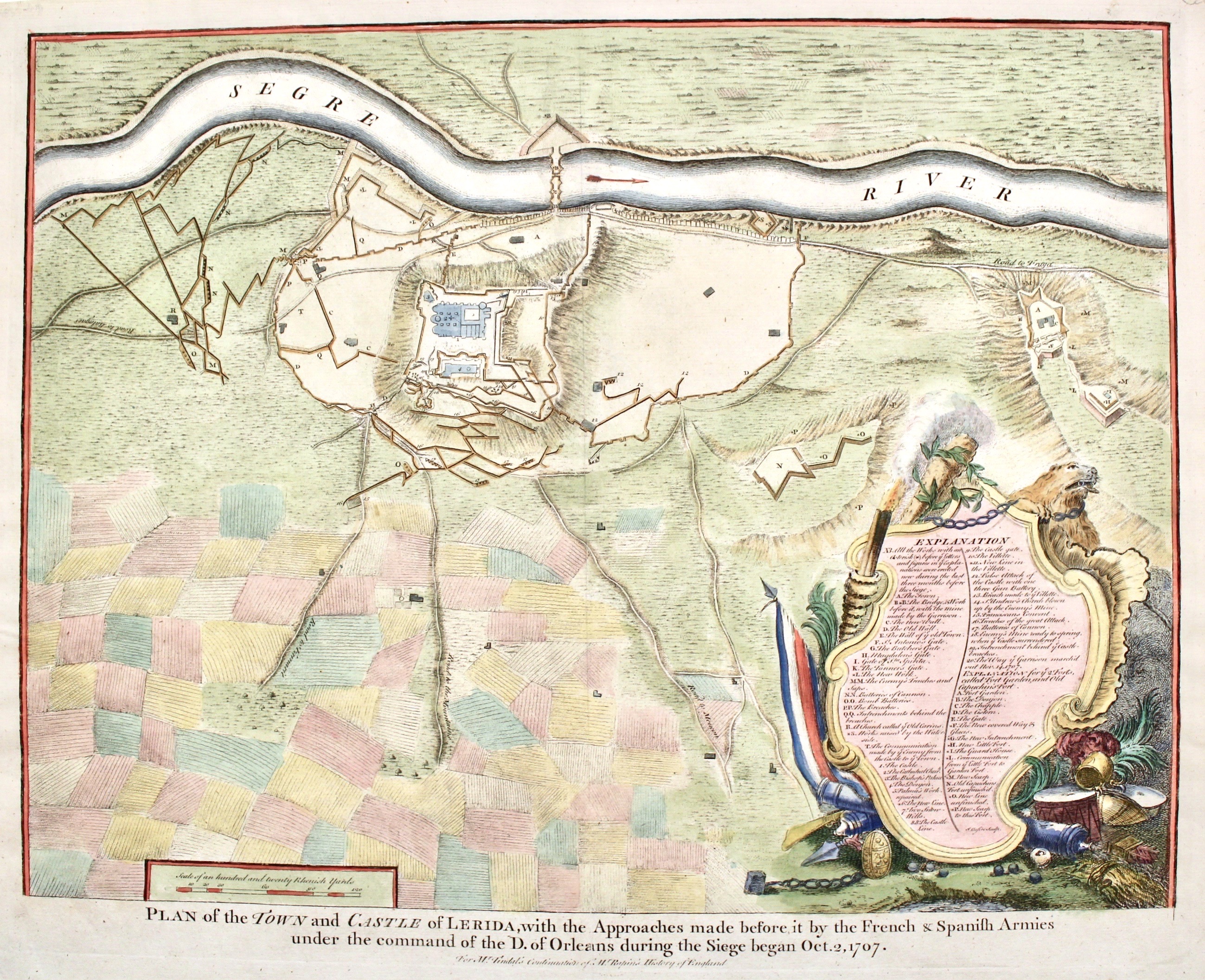 Plan of the town and Castle of Lerida, with the …