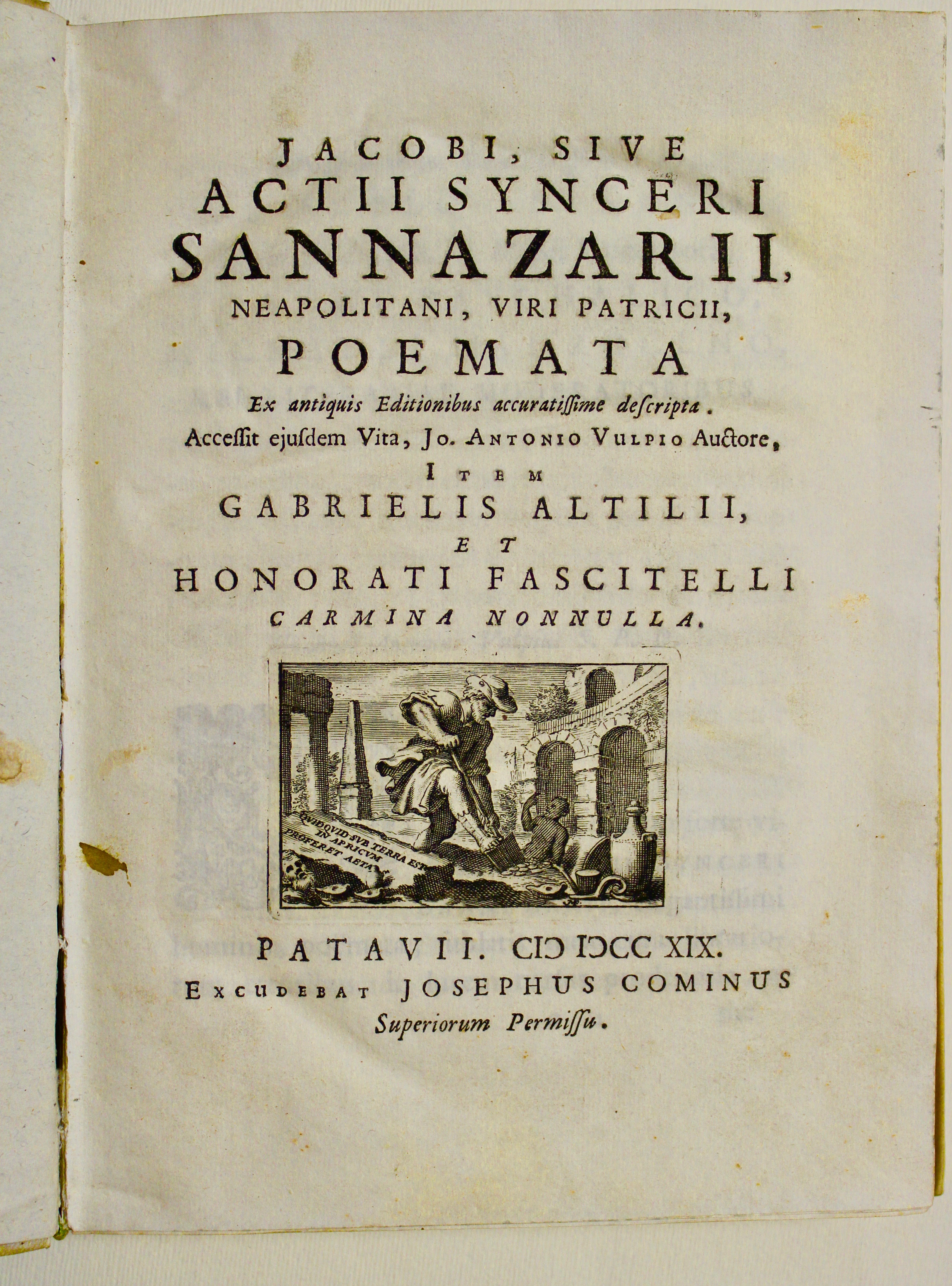 Poemata. Ex antiquis editionibus accuratissime descripta. Accessit ejusdem Vita, Jo. …