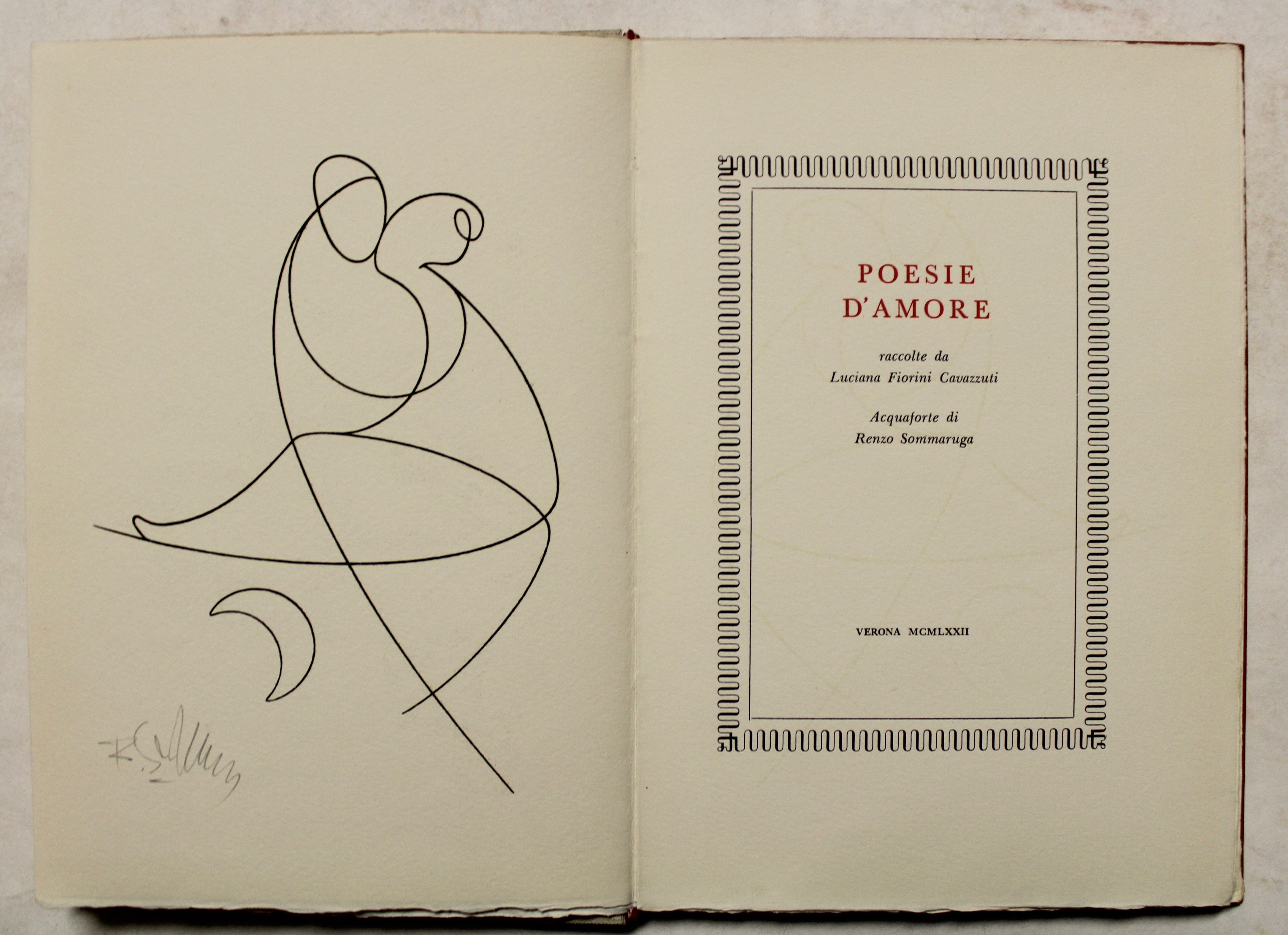 Poesie d'amore raccolte da Luciana Fiorini Cavazzuti Acquaforte di Renzo …
