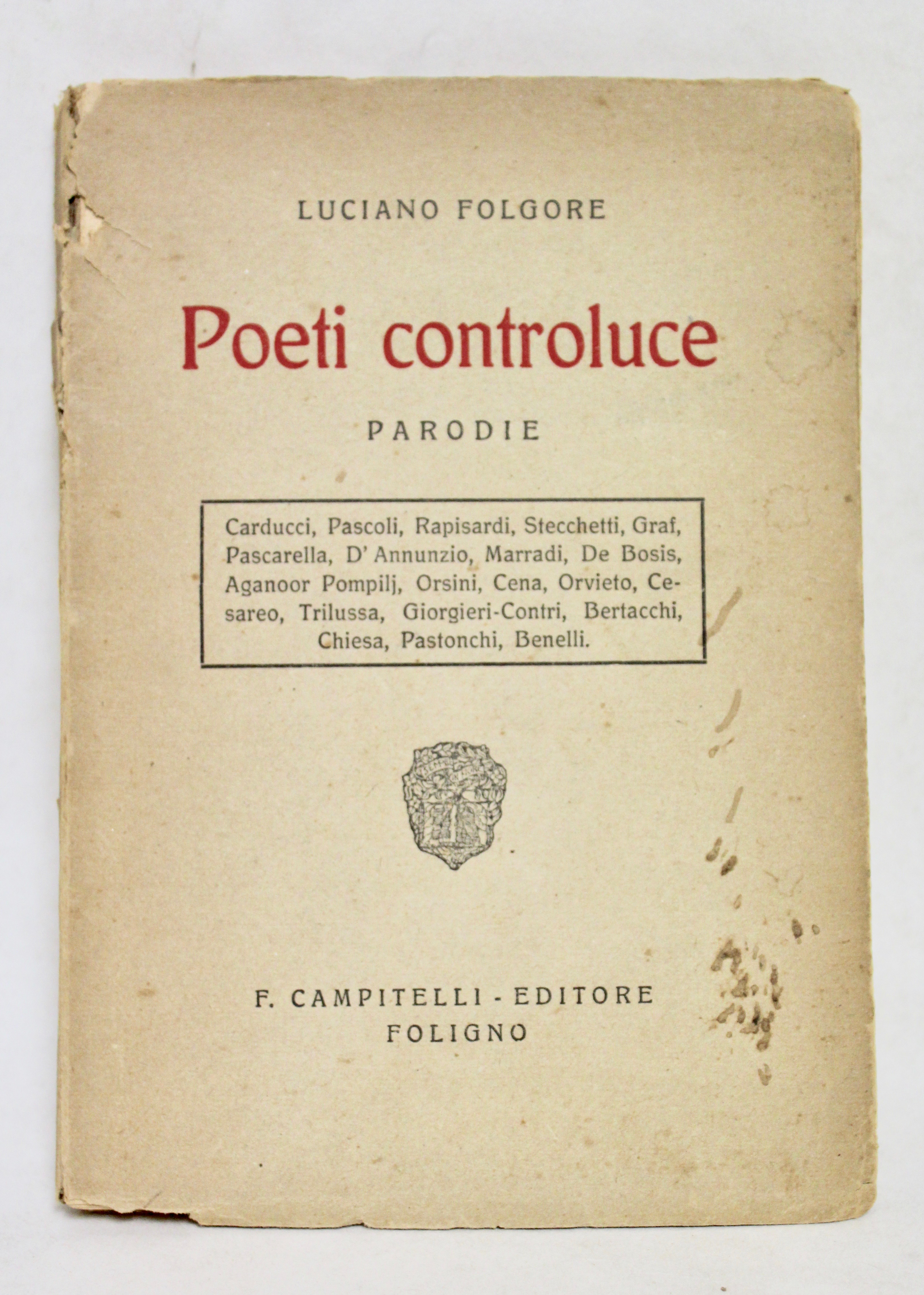 Poeti controluce. Parodie