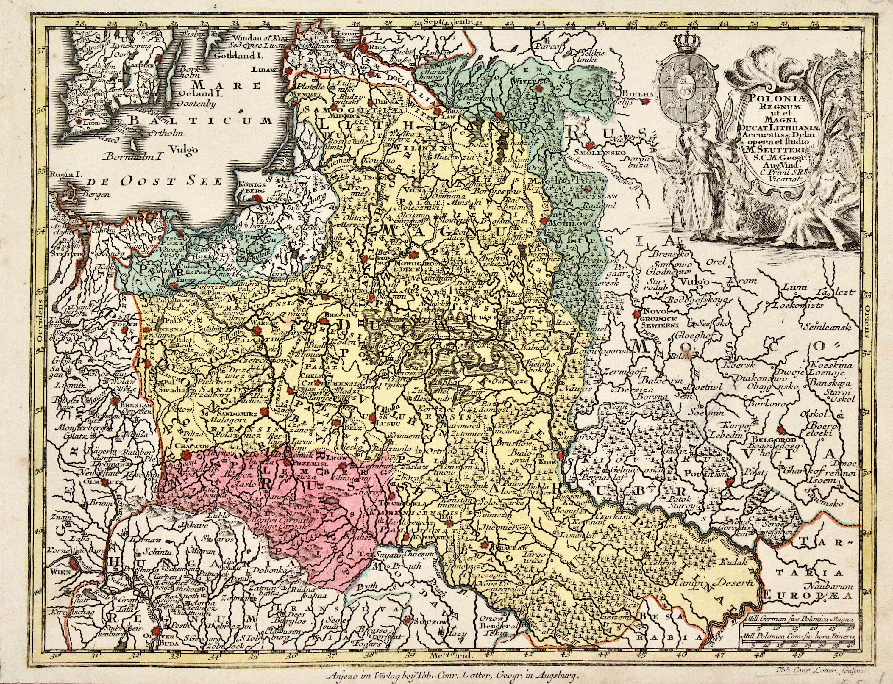 Poloniae regnum et magni Ducat Lithuaniae accuratiss. Delin.