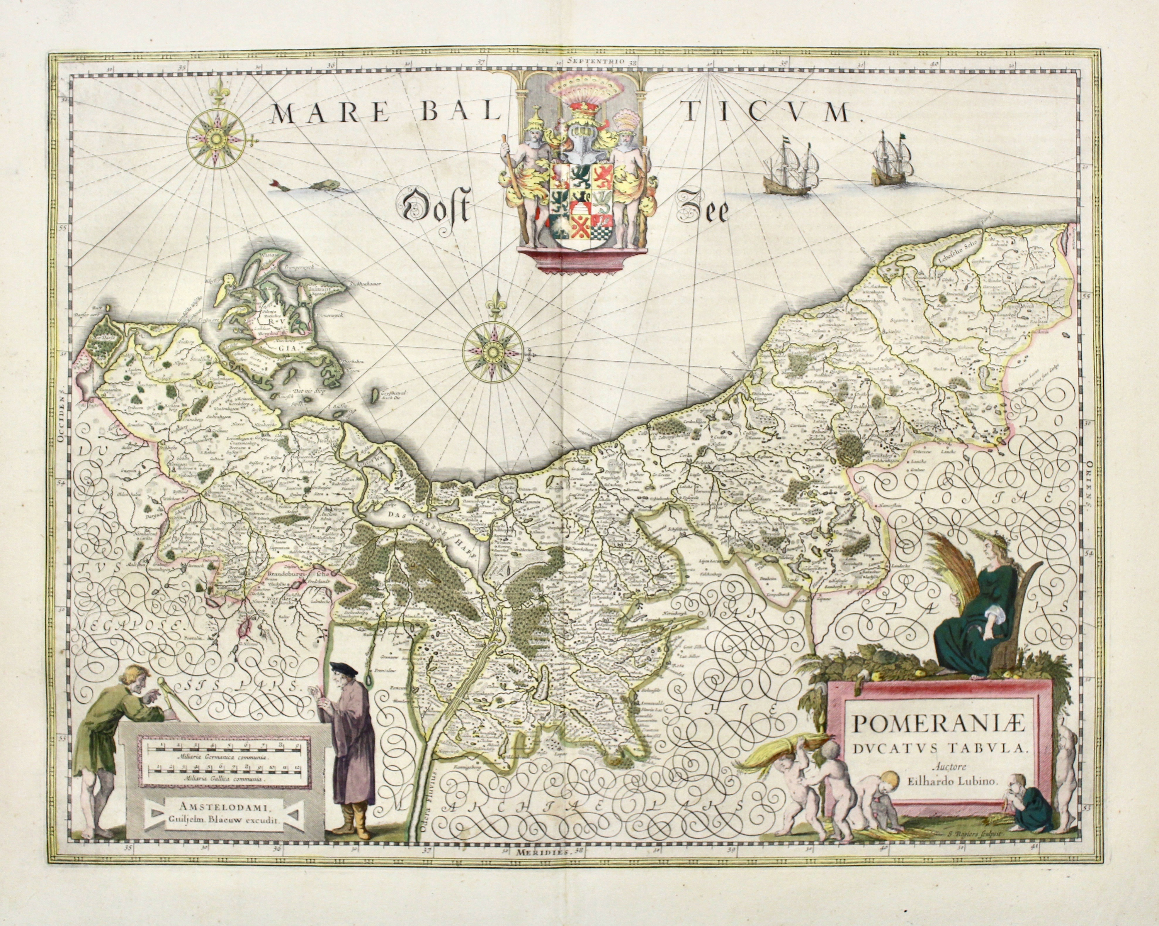 Pomerania ducatus tabula auctore Eilhardo Lubin