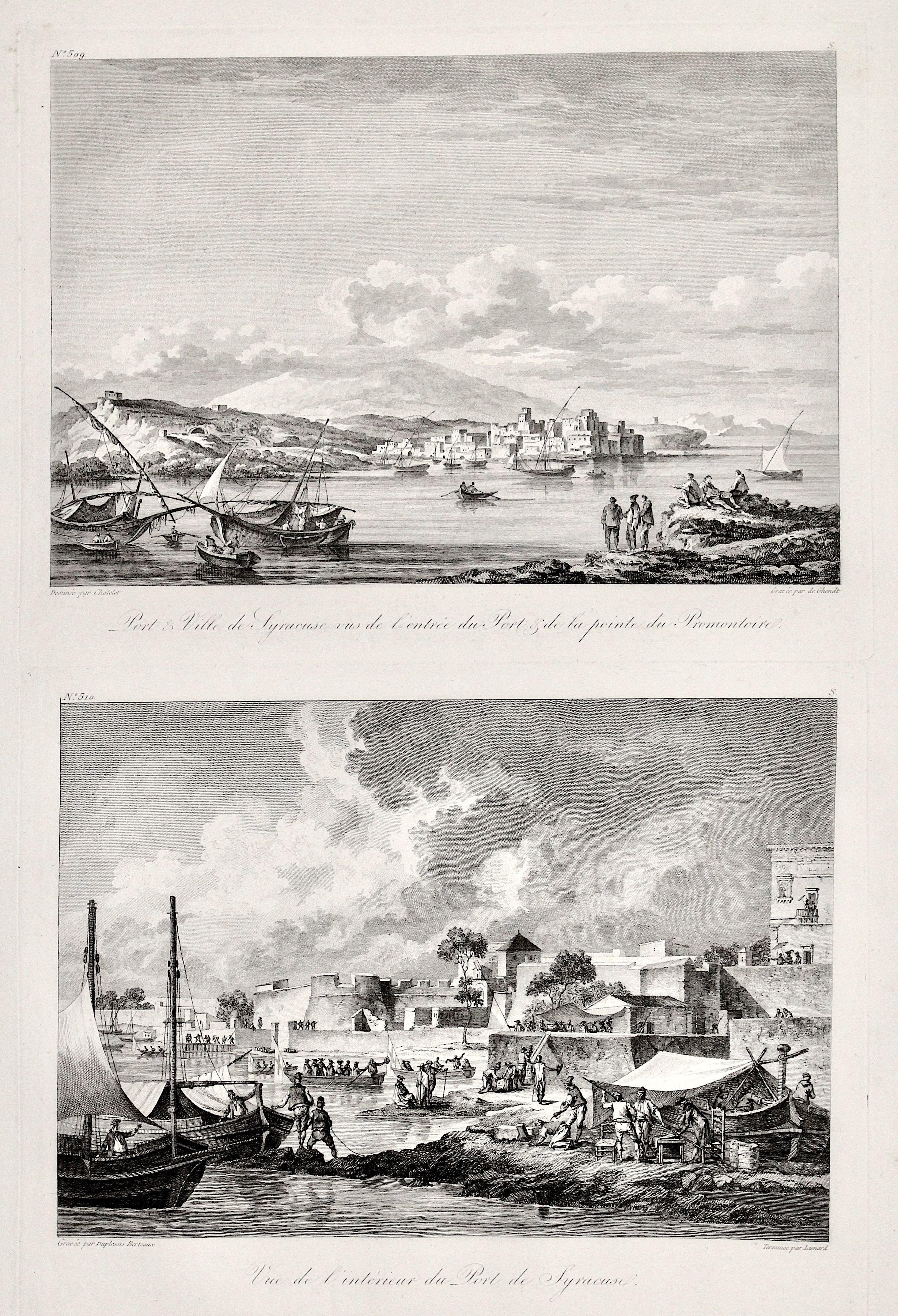 Port & Ville de Syracuse vus de l'entrée du Port …