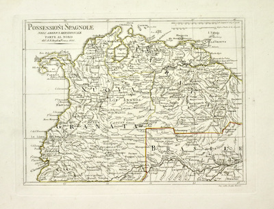 Possessioni spagnole nell'America meridionale. Parte al nord