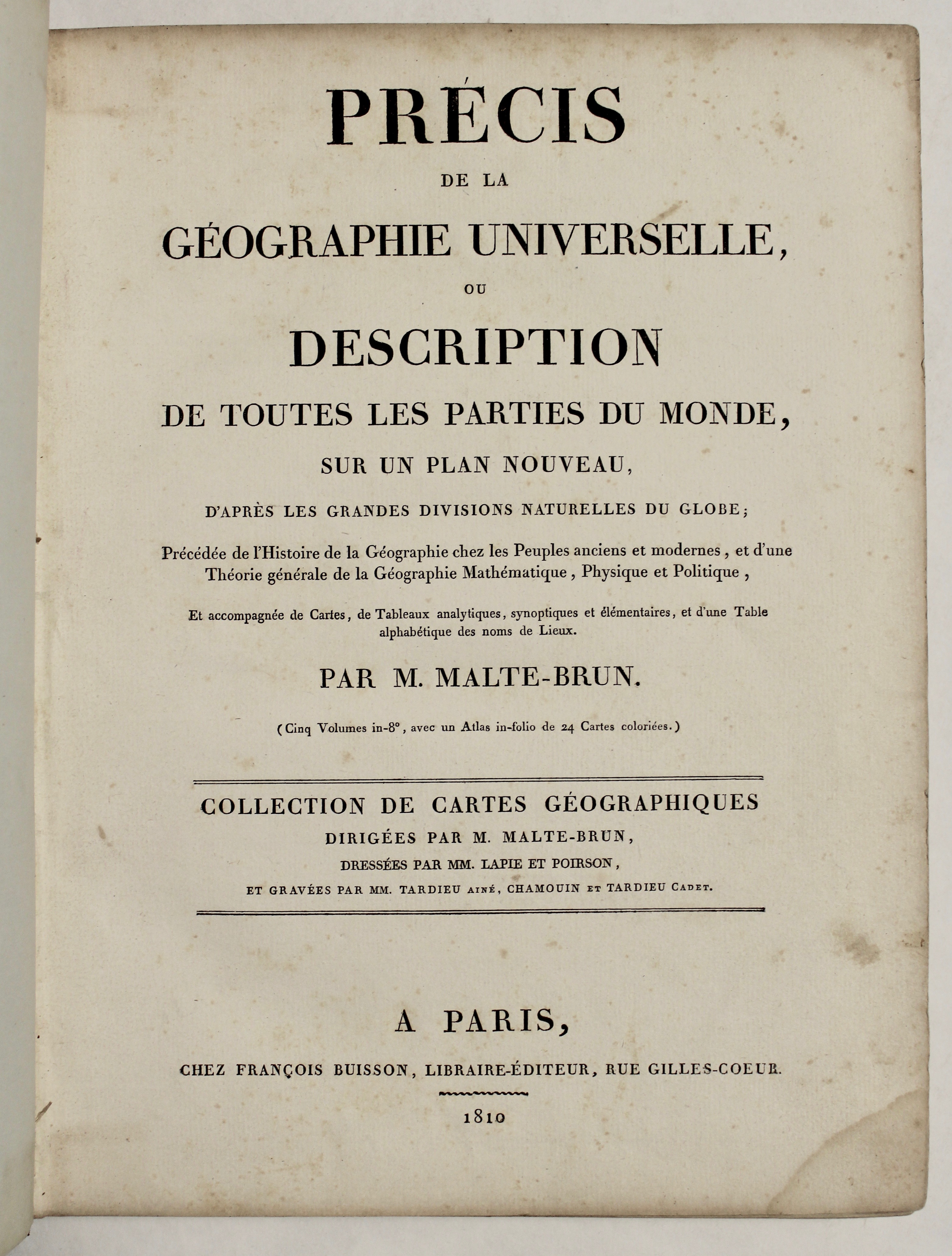 Précis da la géographie universelle, ou description de toutes les …