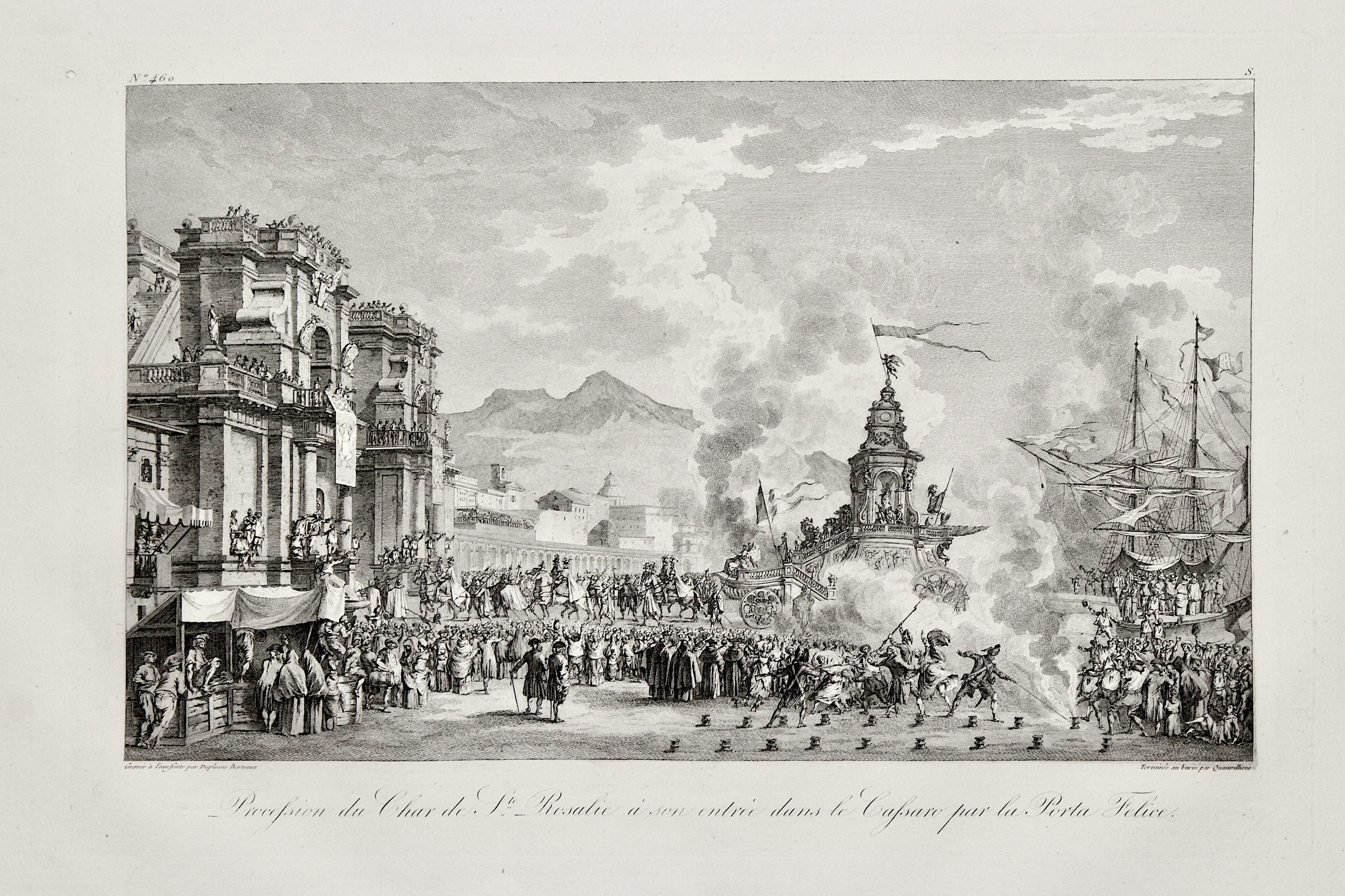 Procession du Char de S. Rosalie à son entrée dans …