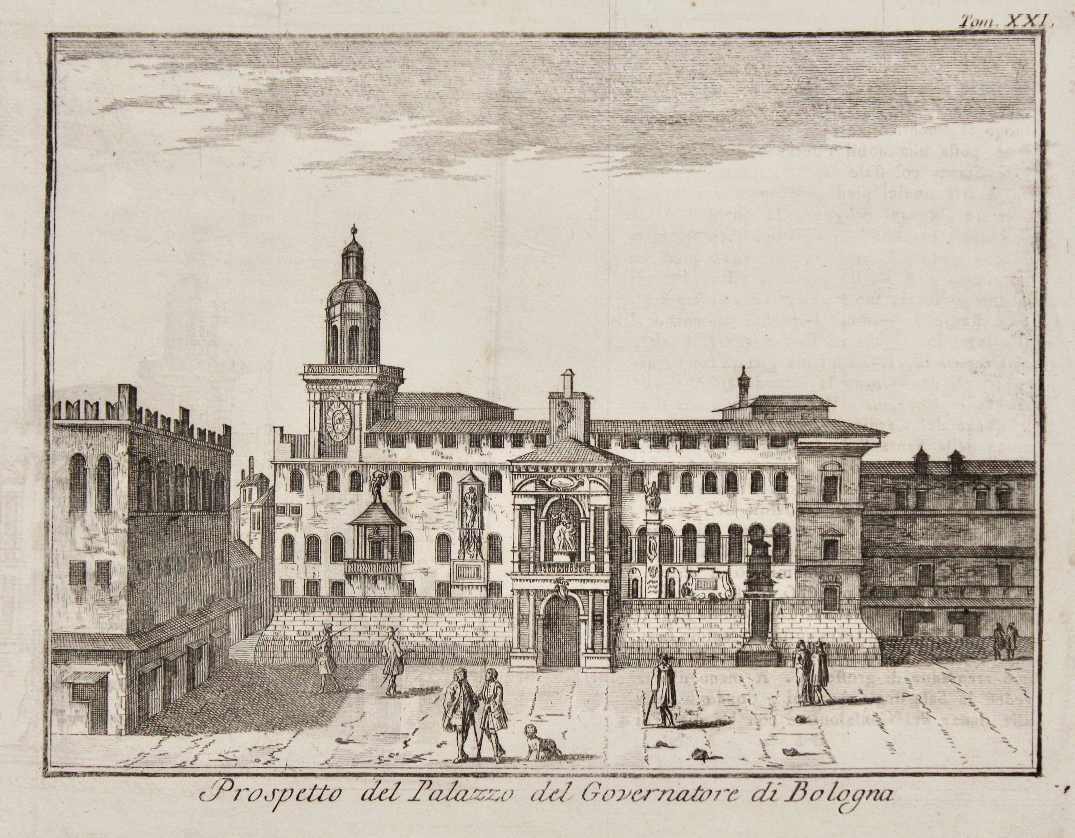 Prospetto del Palazzo del Governatore di Bologna.
