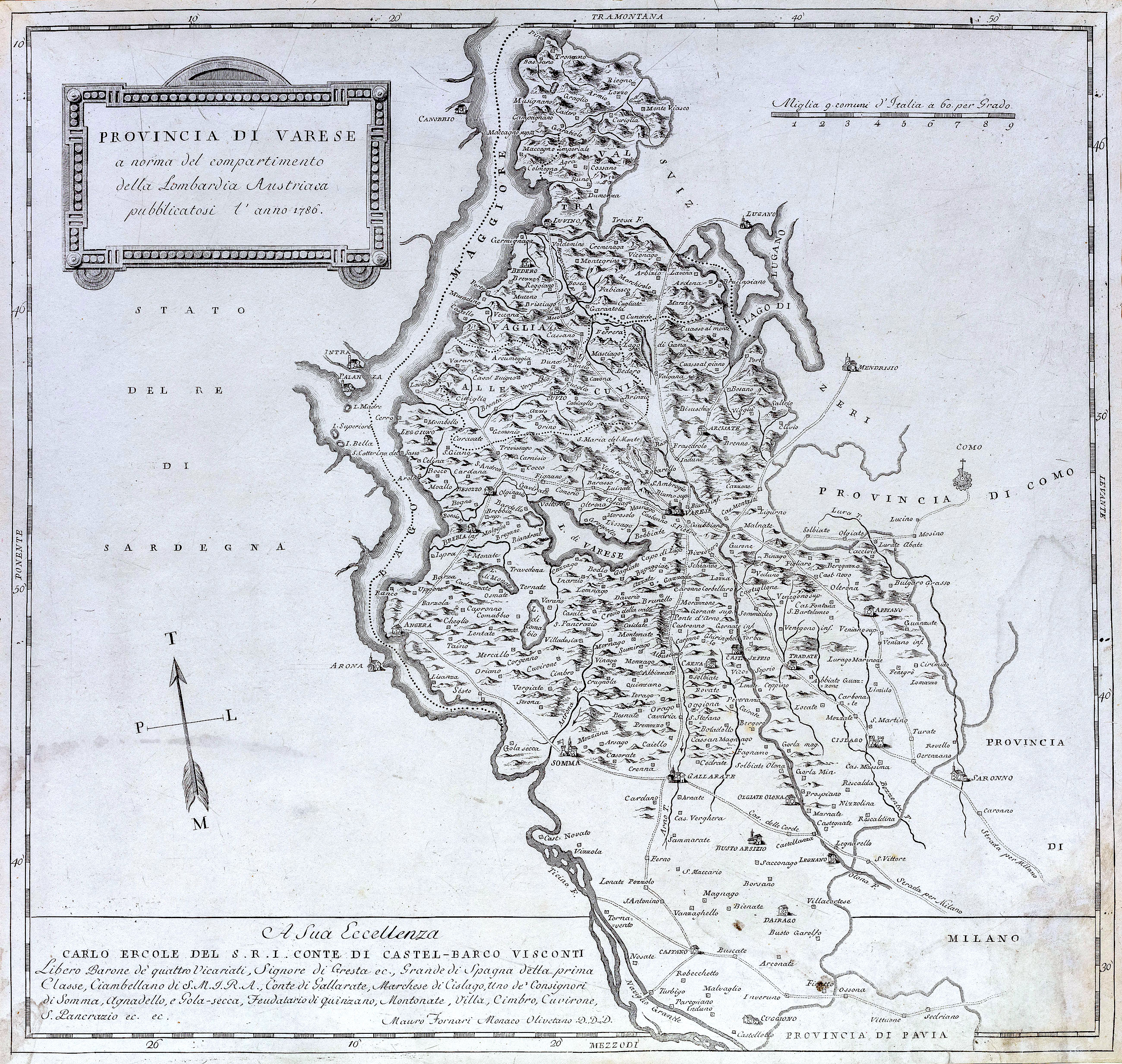 Provincia di Varese a norma del Compartimento della Lombardia austriaca …