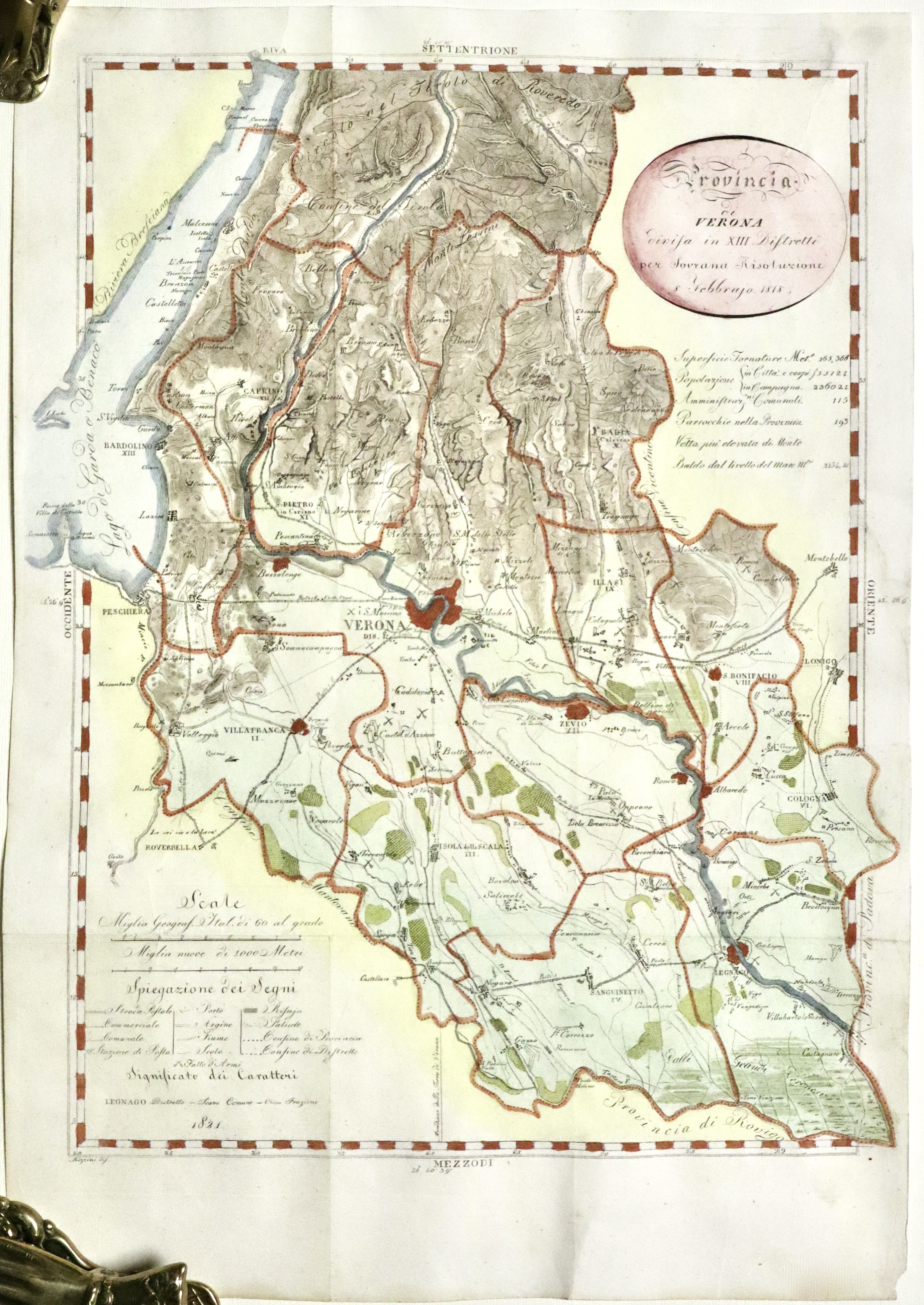 Provincia di Verona divisa in XII distretti per sovrana risoluzione …