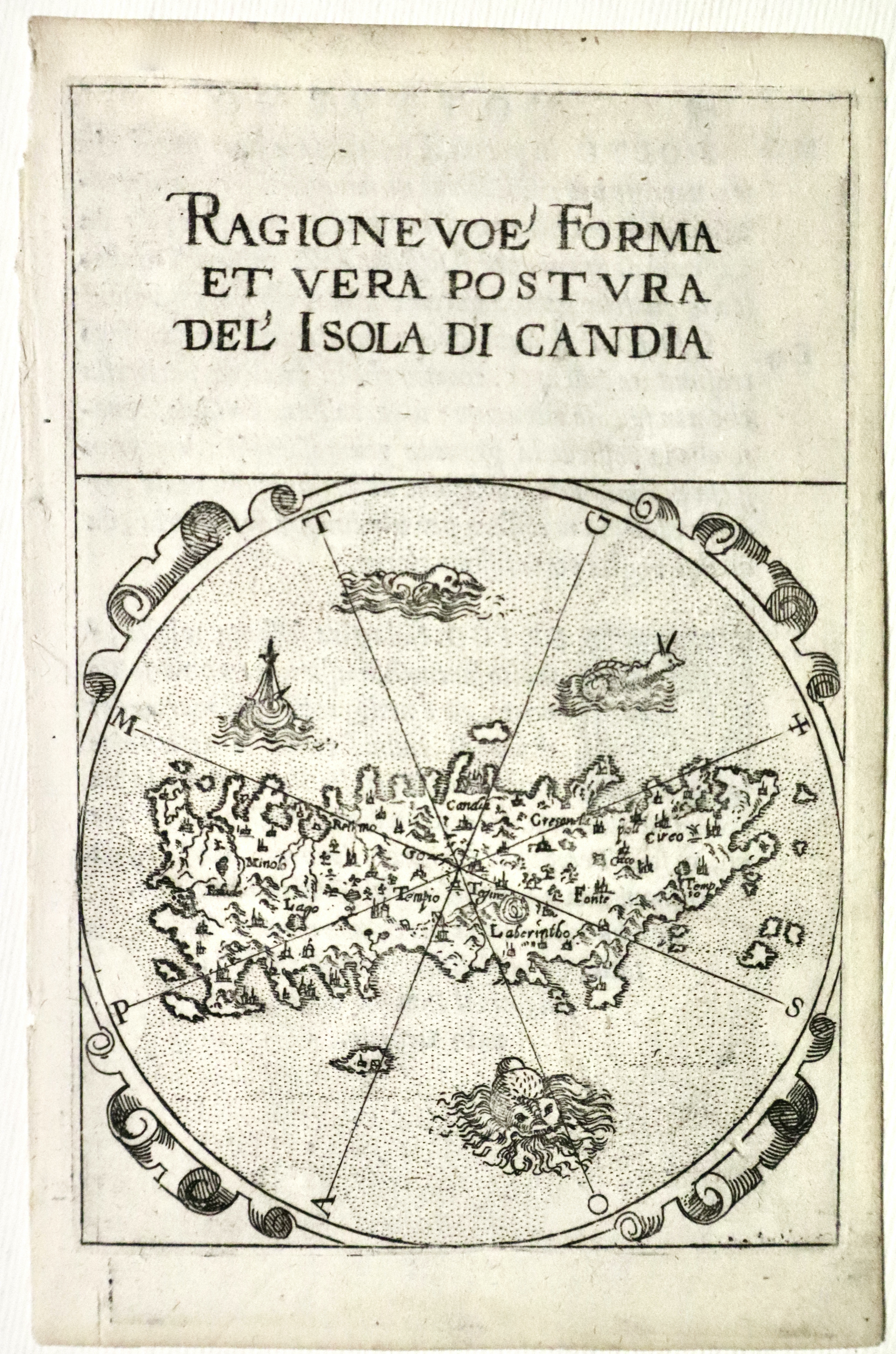 Ragionevoe' forma et vera postura del'isola di Candia.