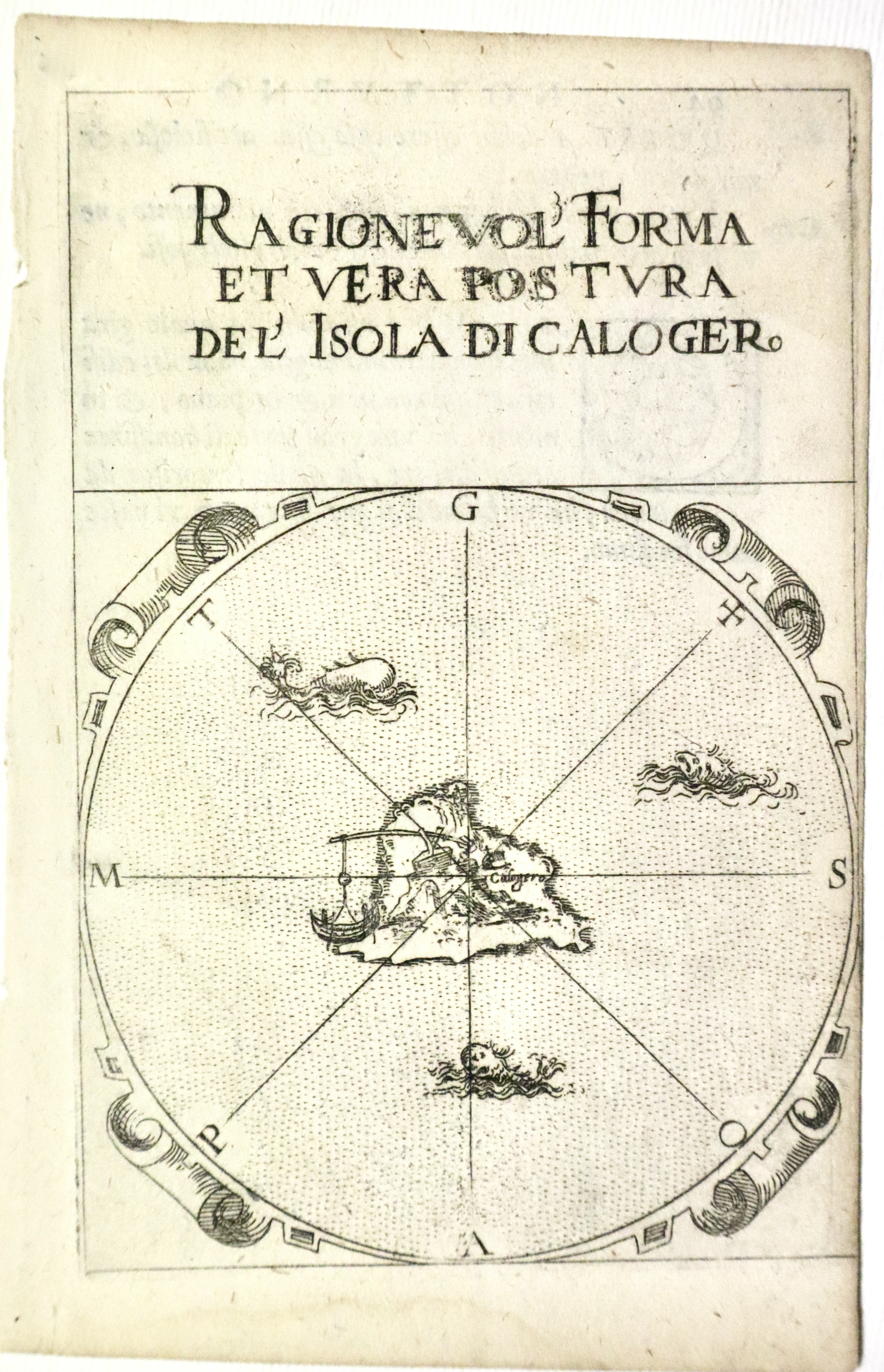 Ragionevol' forma et vera postura del'isola di Calogero.