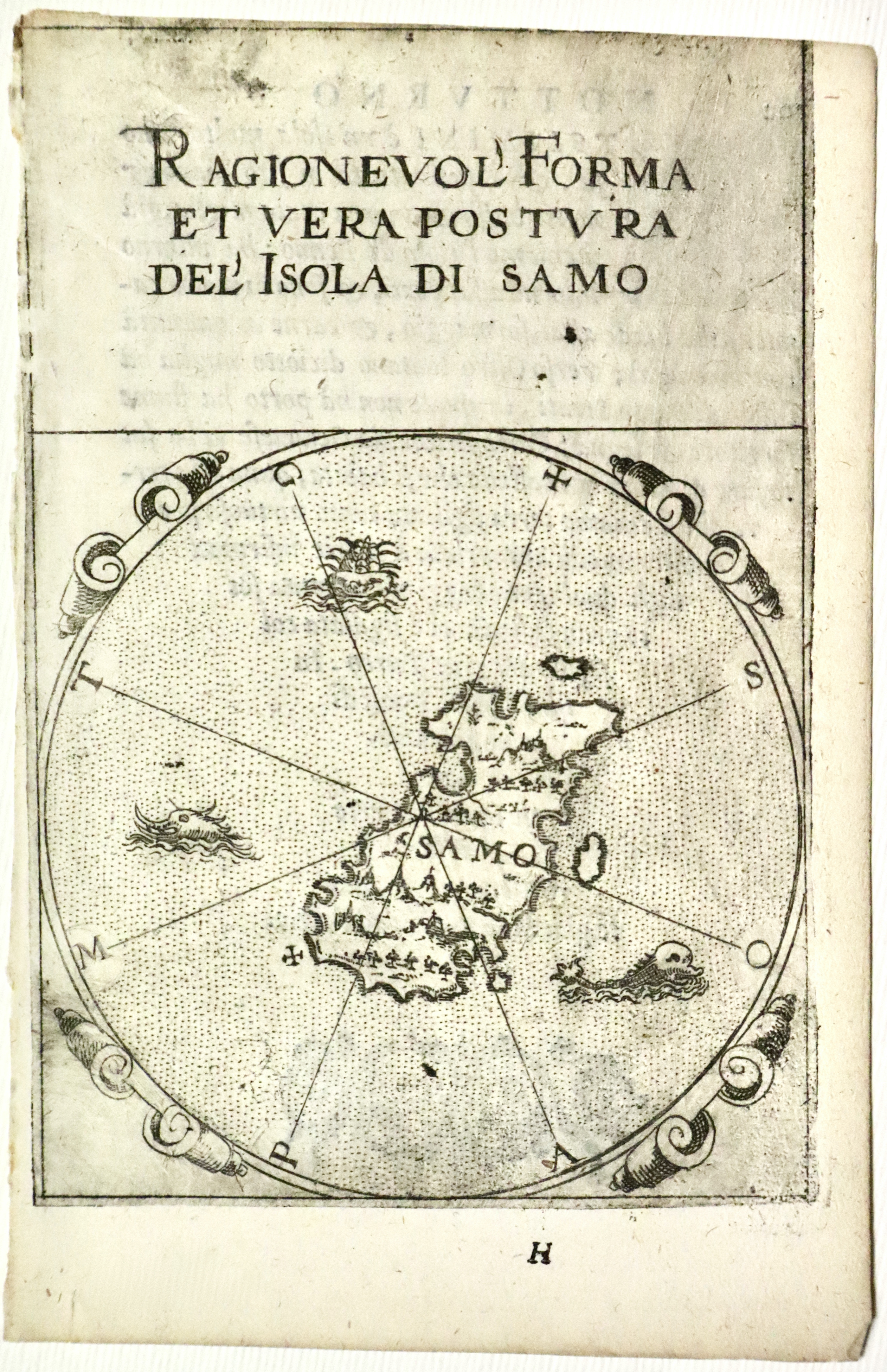 Ragionevol' forma et vera postura del'isola di Samo.
