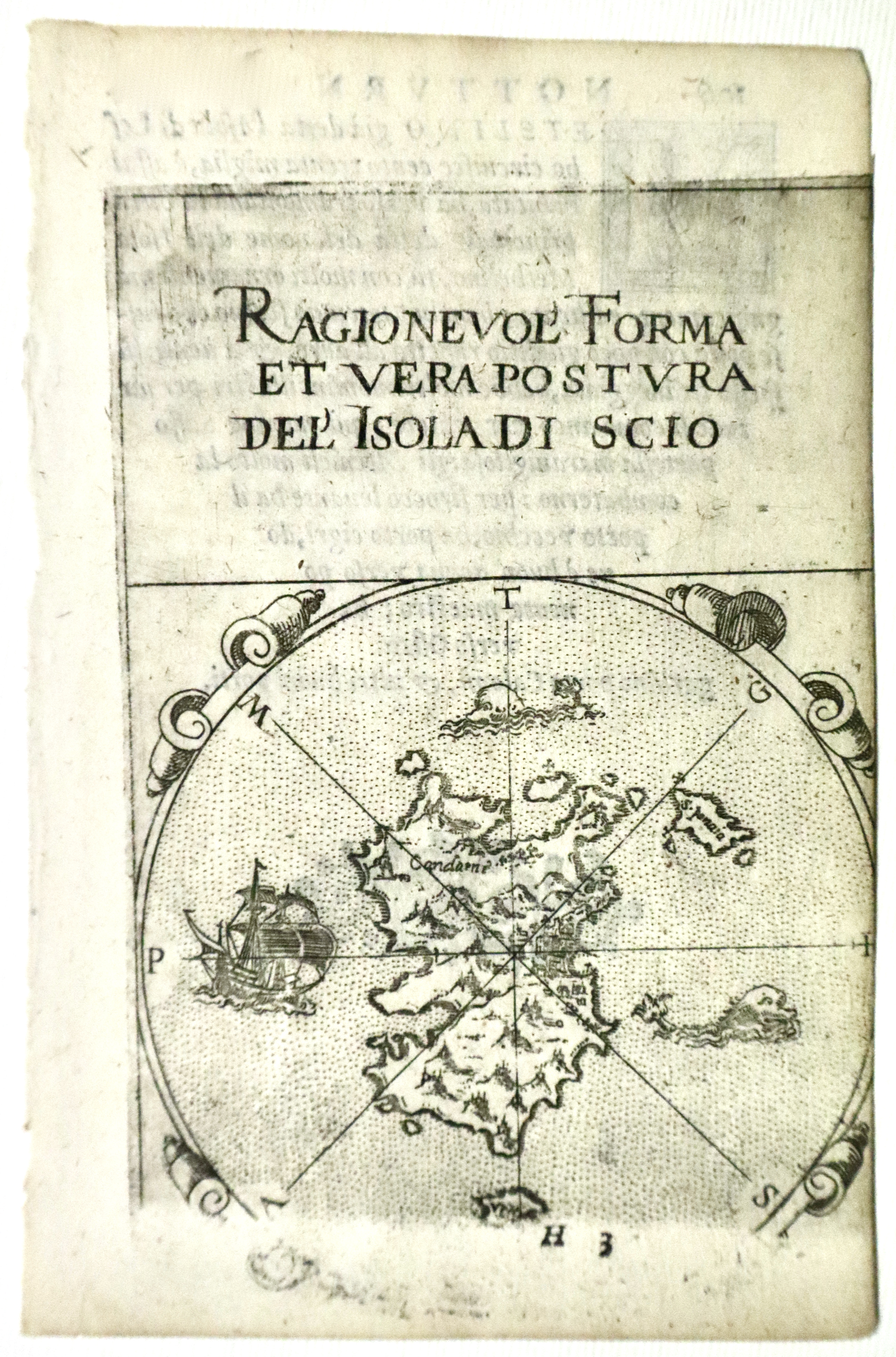 Ragionevol' forma et vera postura del'isola di Scio