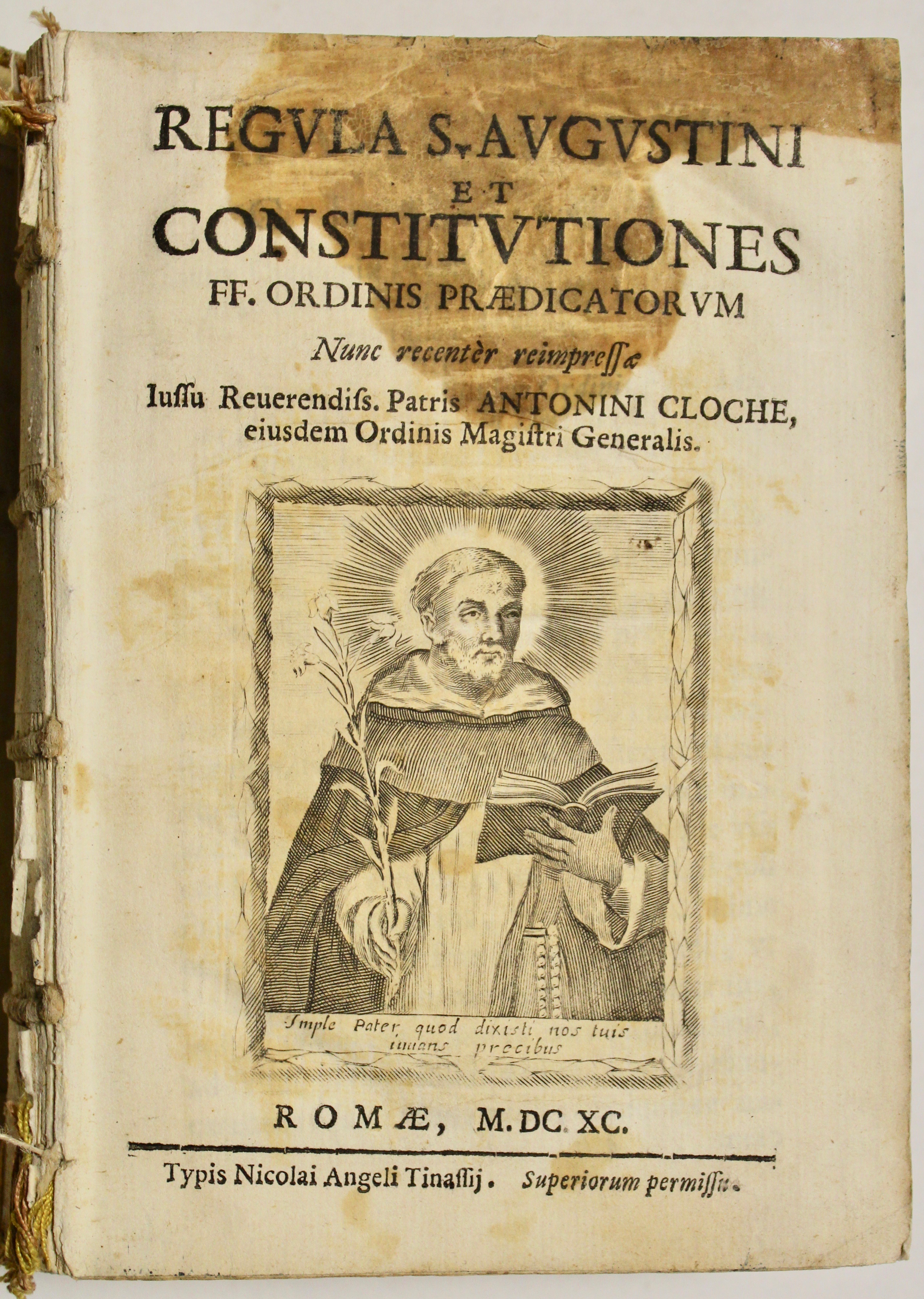 Regula S. Augustini et Constitutiones ff. ordinis praedicatorum