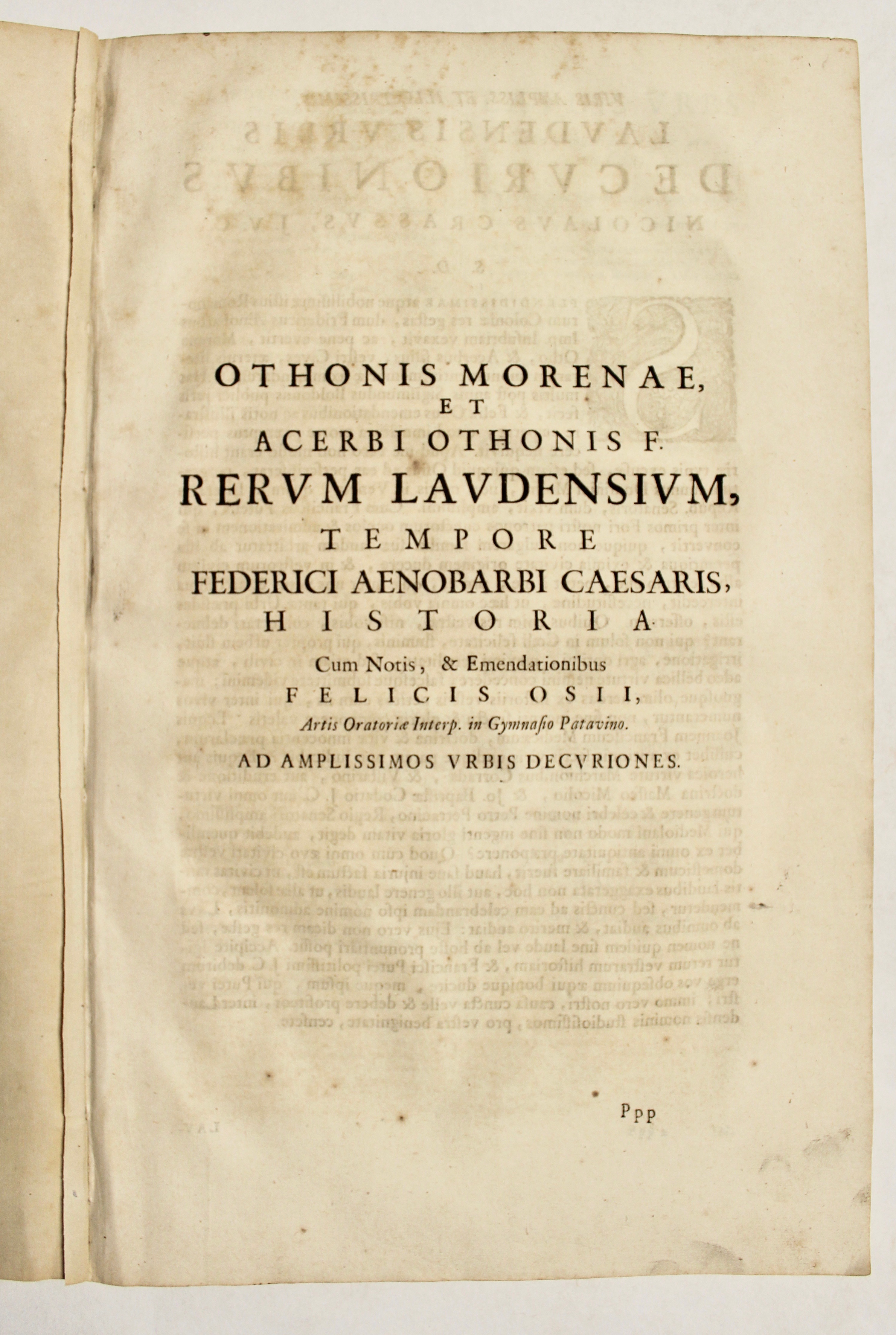 Rerum Laudensium, tempore Federici Aenobarbi Caesaris historia