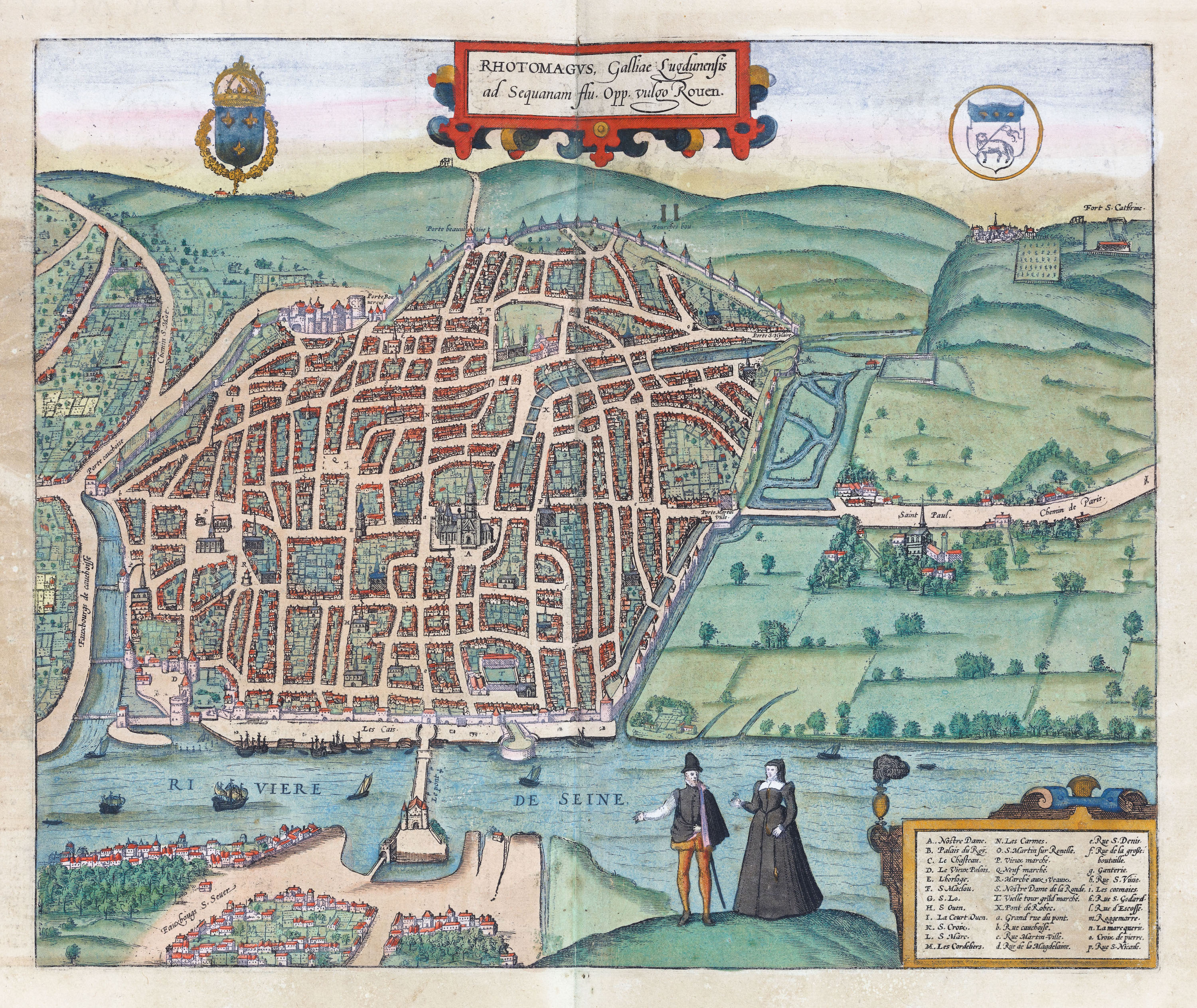 Rhotomagus Galliae Lugdunensis ad Sequanam flu Opp. vulgo Rouen
