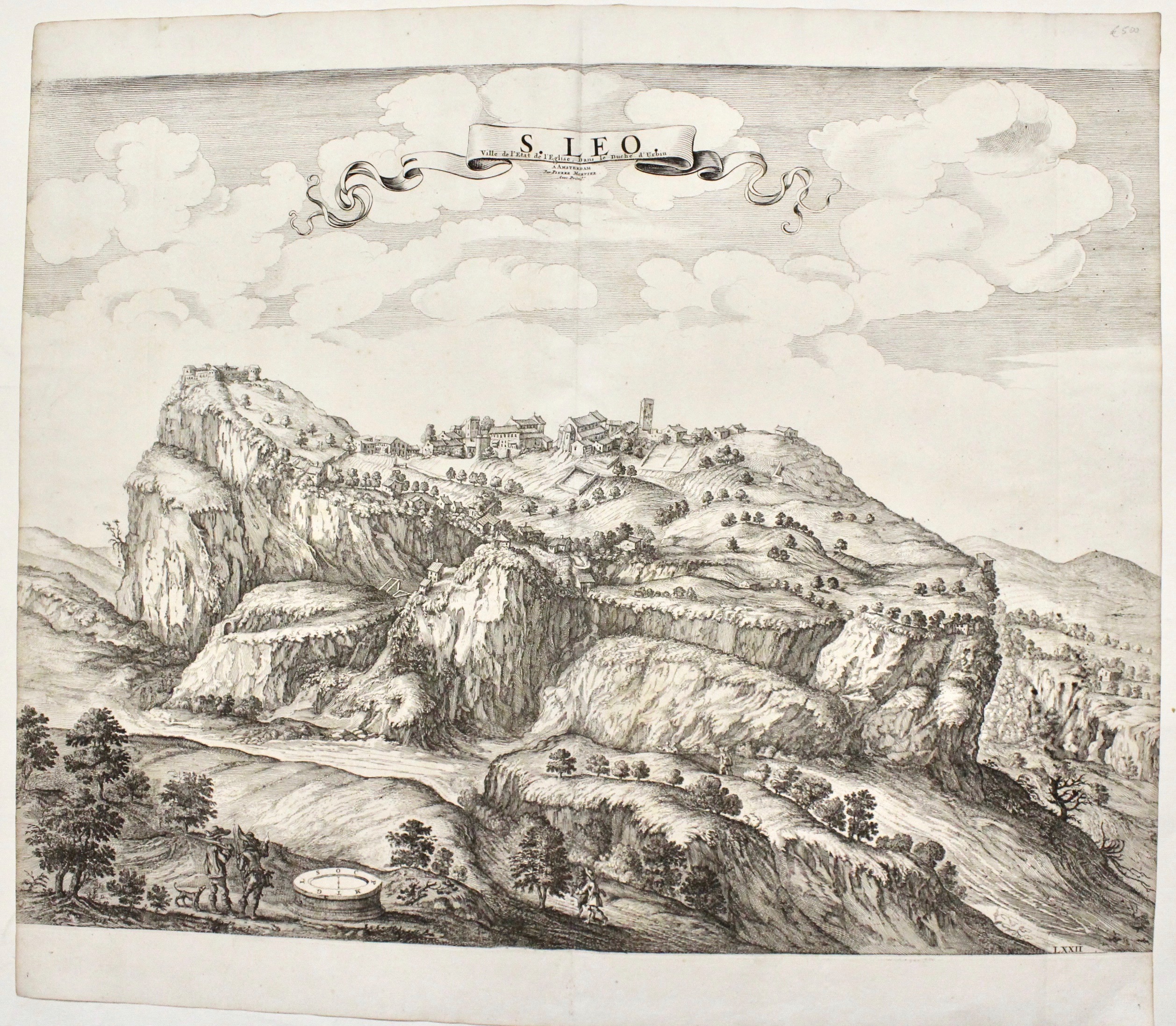 San Leo, ville de l’Etat de l’Eglise, dans le Duché …