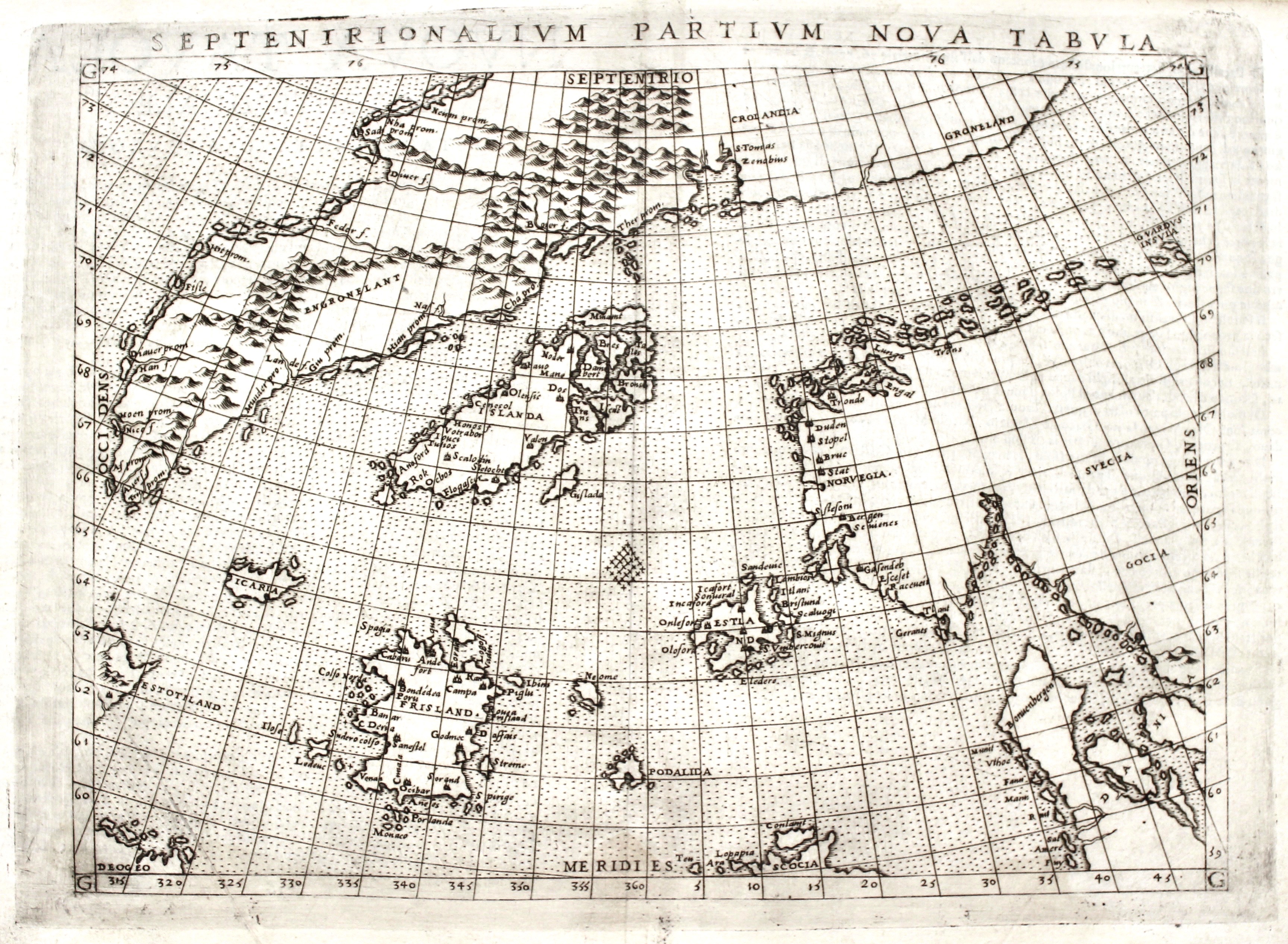 Septentrionalium partium nova tabula