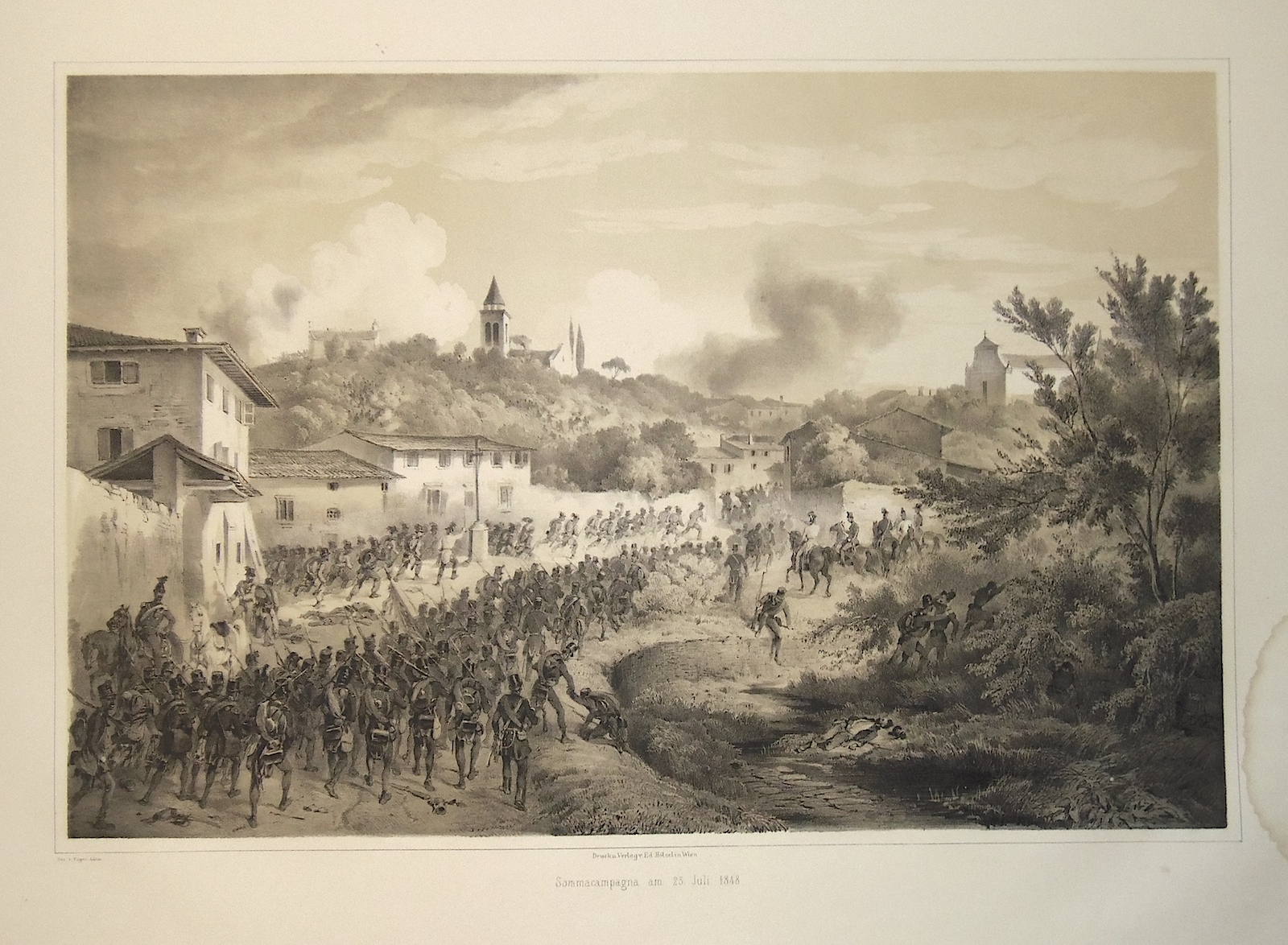 Sommacampagna am 23 Juli 1848.