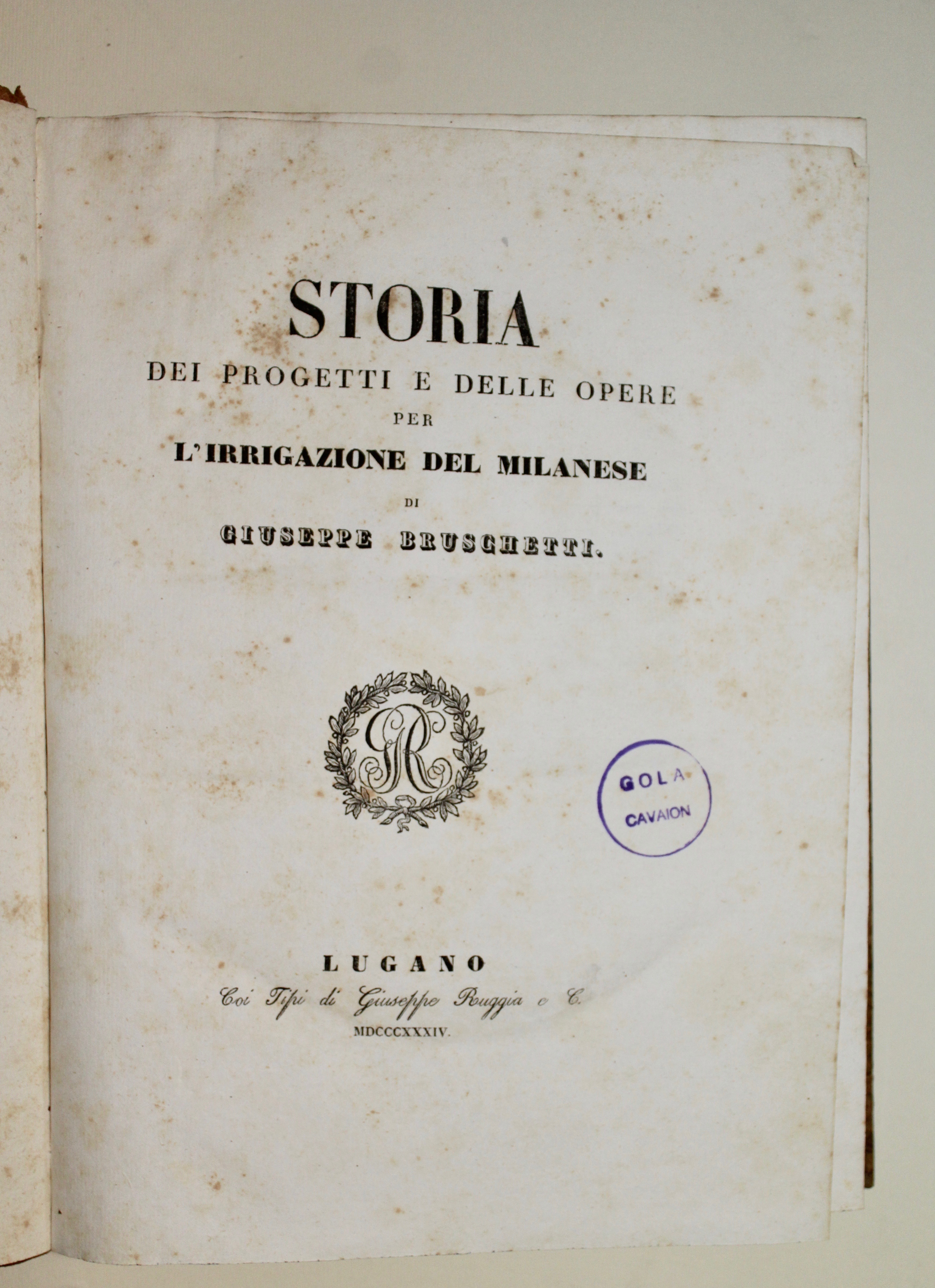 Storia dei progetti e delle opere per l'irrigazione del Milanese.