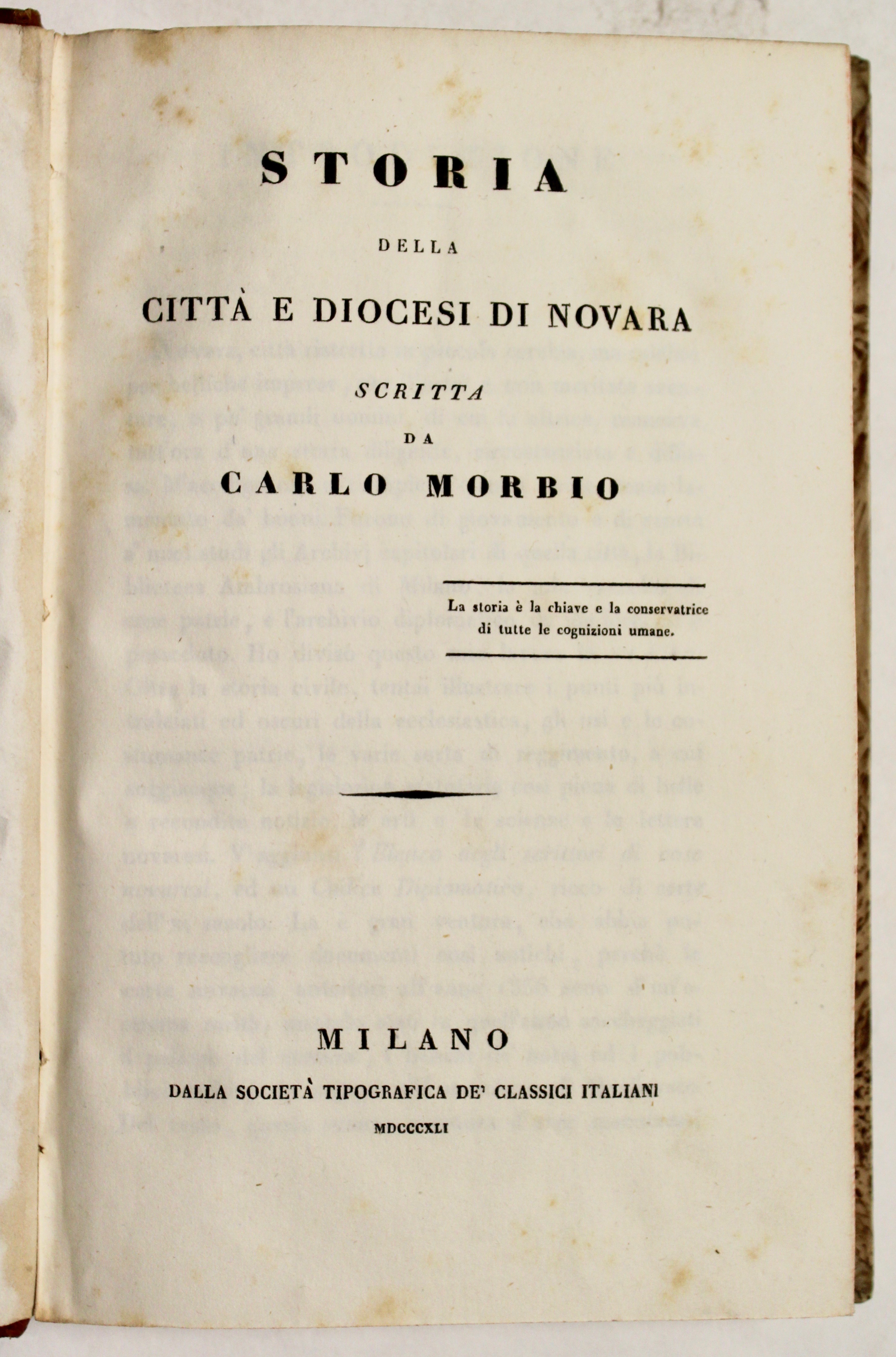 Storia della città e diocesi di Novara.