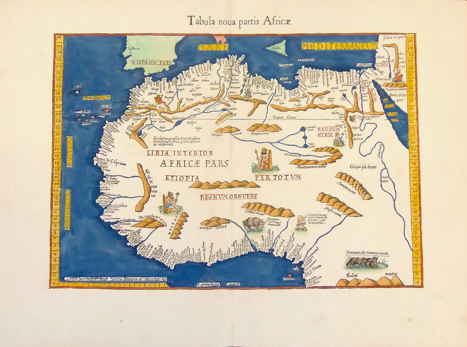 Tabula nova partis Africae.