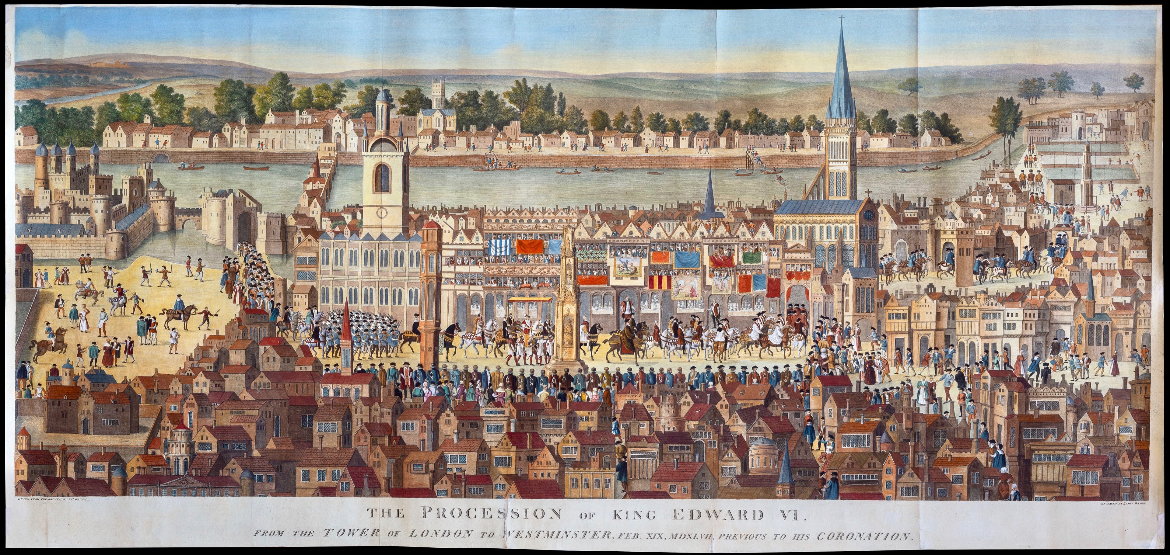 The procession of king Edward VI from the tower of …