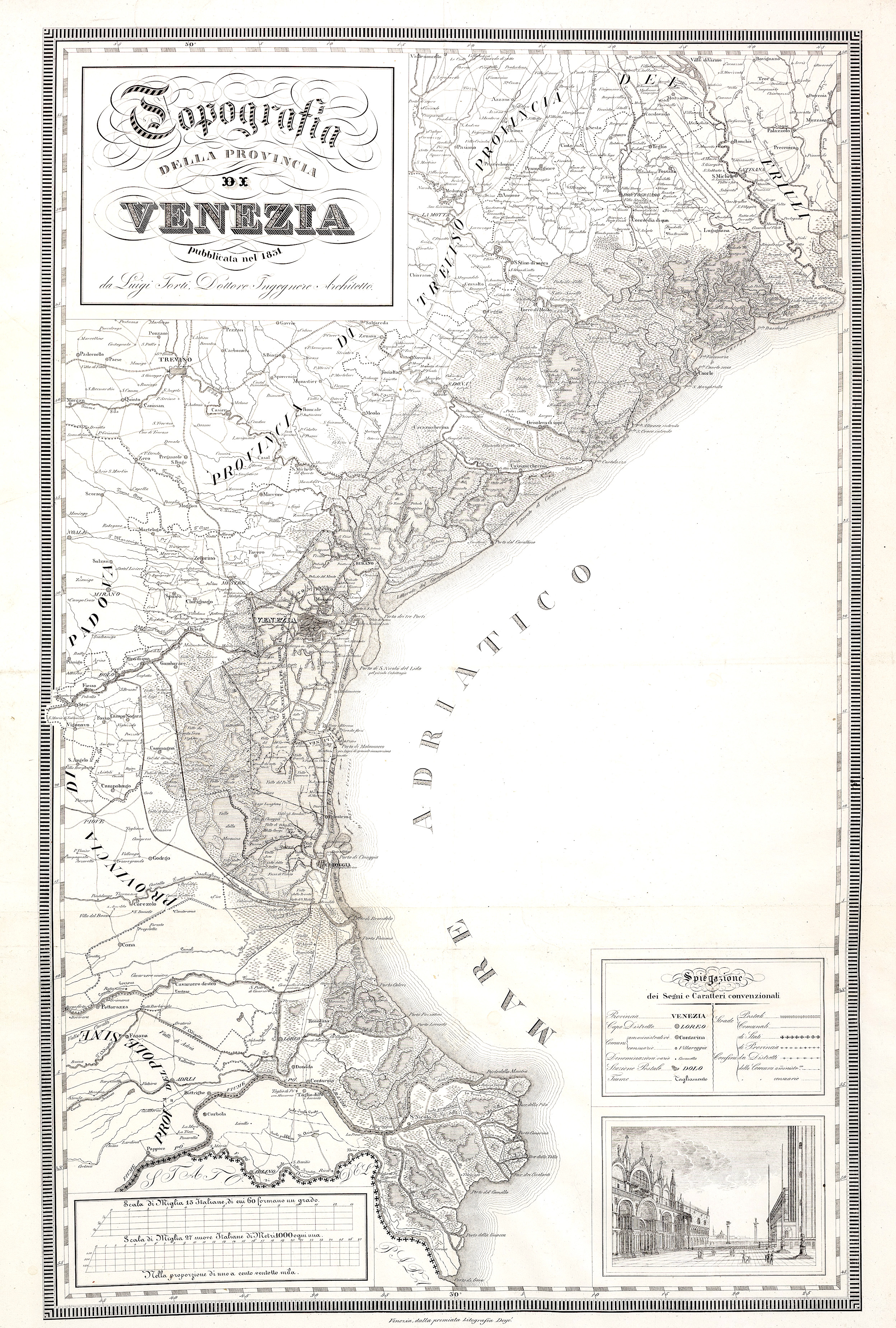 Topografia della provincia di Venezia pubblicata nel 1831 da Luigi …