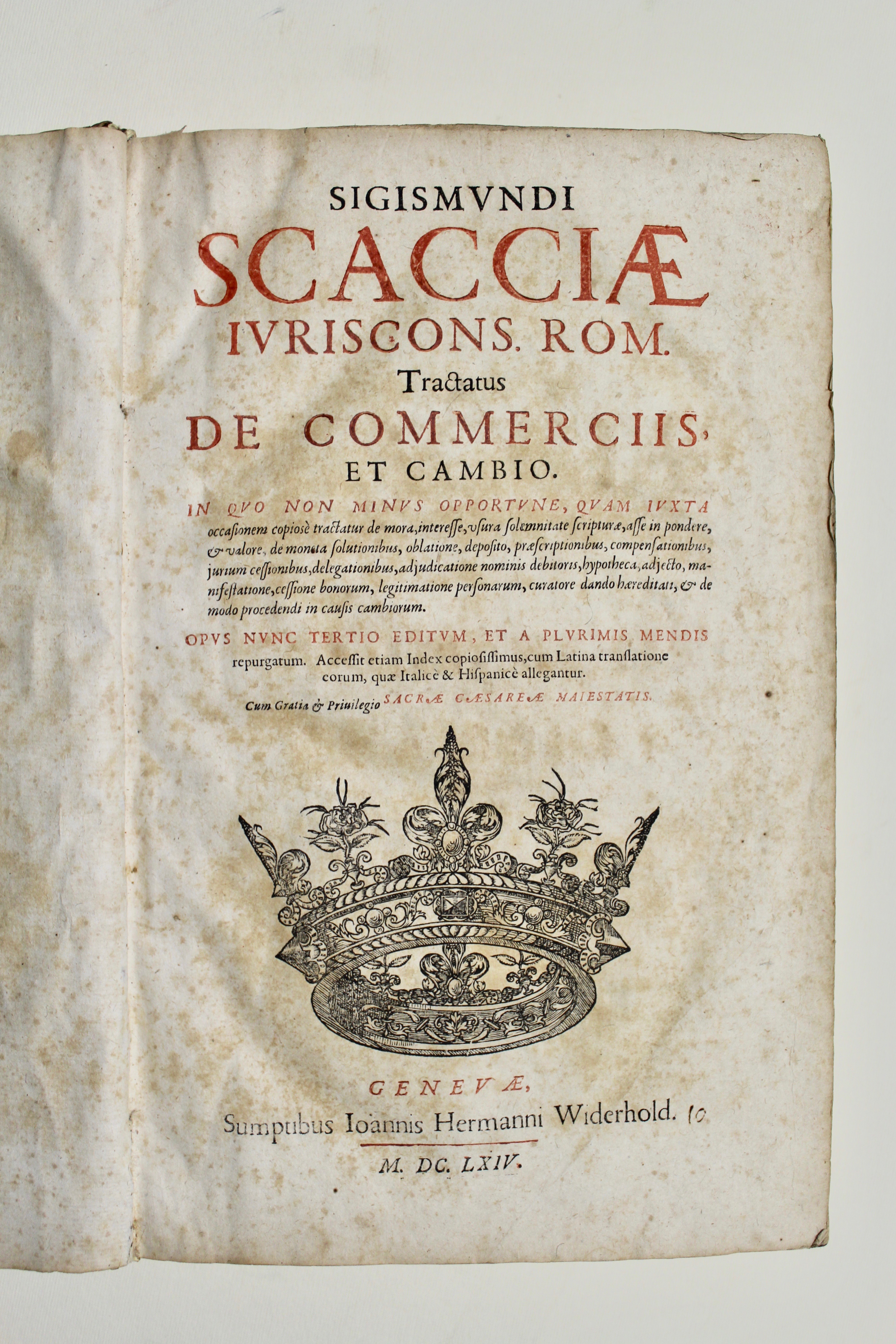 Tractatus de commerciis et cambio in quo non minus opportune, …