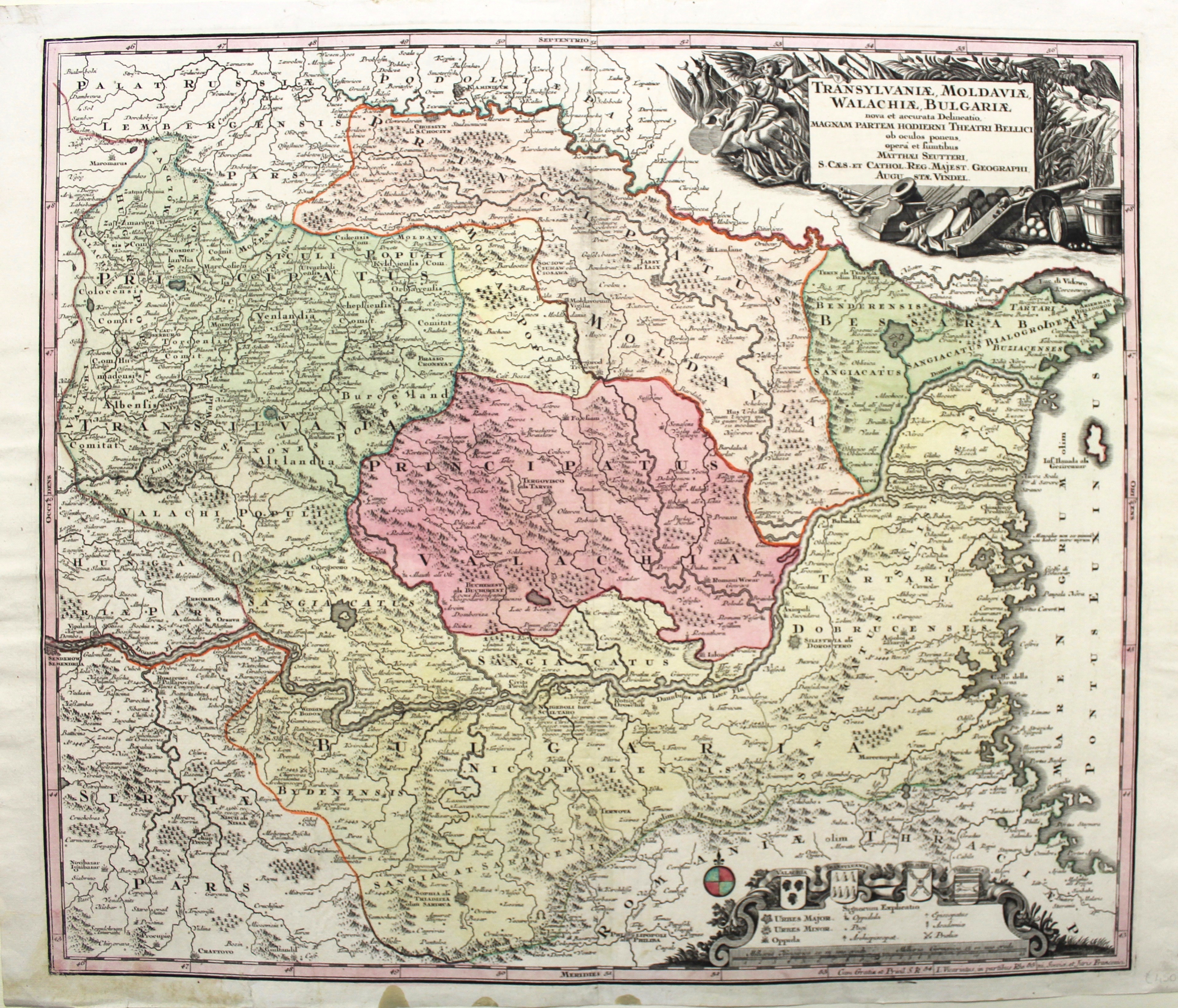 Transylvaniae, Moldaviae, Walachiae, Bulgariae nova et accurata delineatio